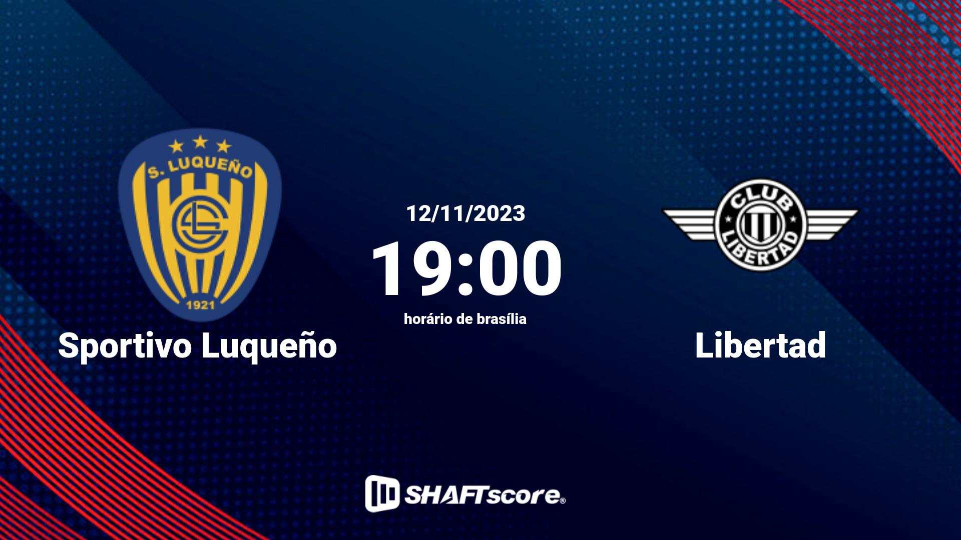 Estatísticas do jogo Sportivo Luqueño vs Libertad 12.11 19:00