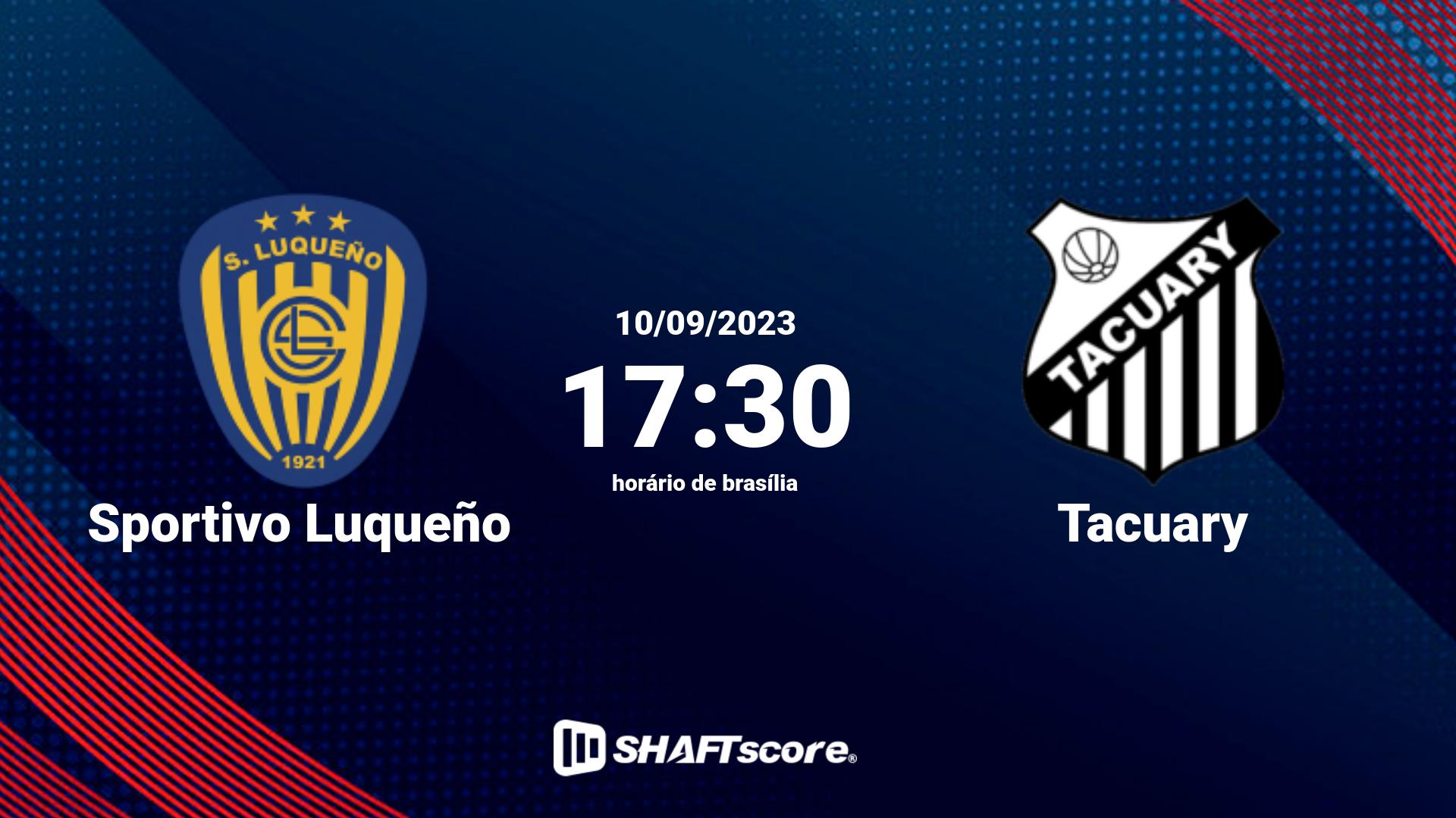 Estatísticas do jogo Sportivo Luqueño vs Tacuary 10.09 17:30