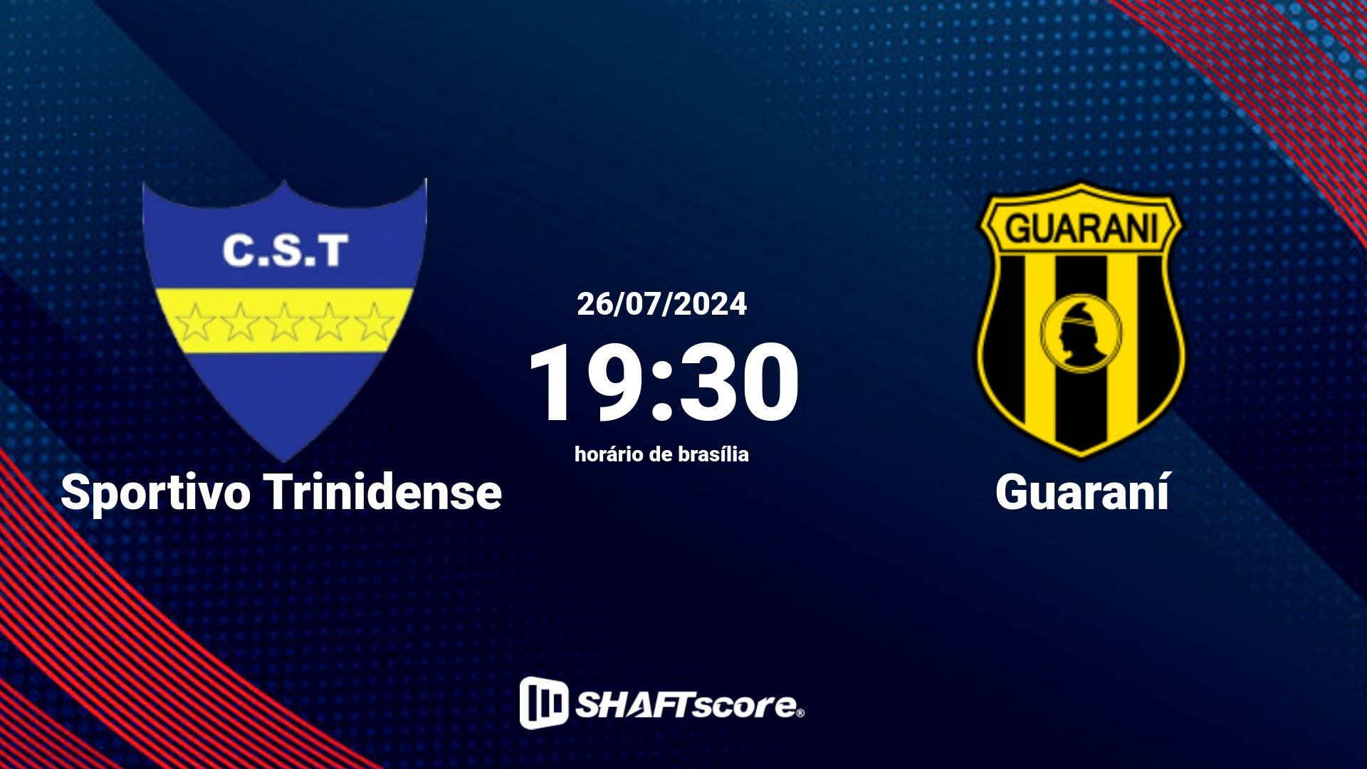 Estatísticas do jogo Sportivo Trinidense vs Guaraní 26.07 19:30