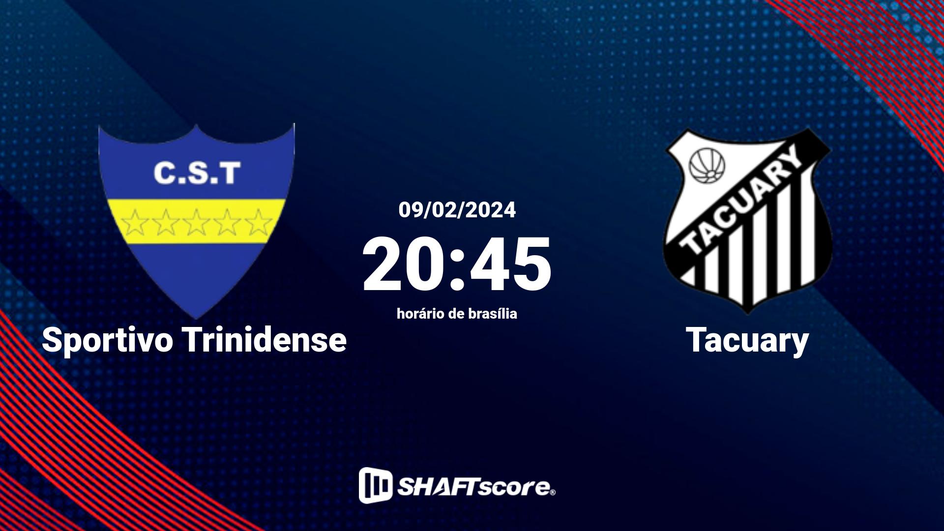 Estatísticas do jogo Sportivo Trinidense vs Tacuary 09.02 20:45