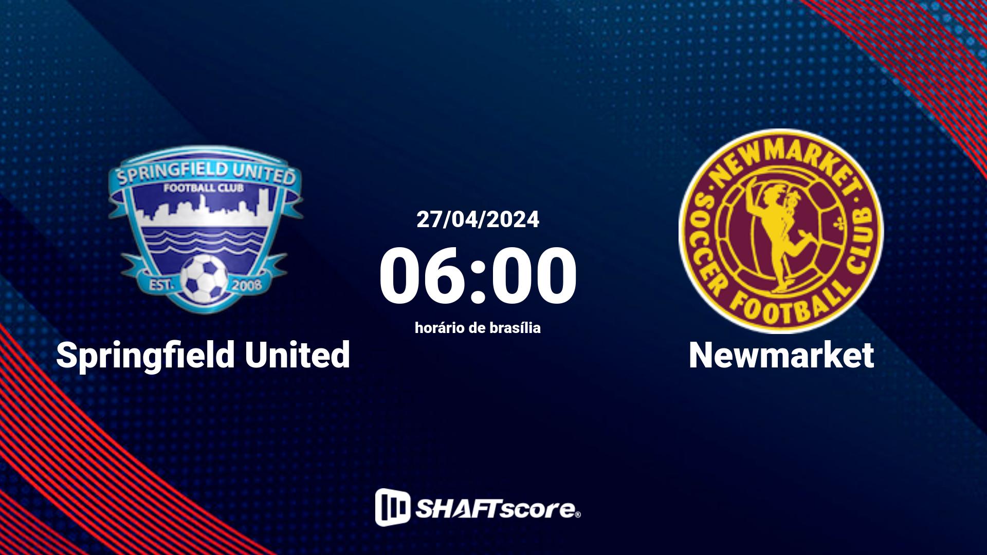 Estatísticas do jogo Springfield United vs Newmarket 27.04 06:00