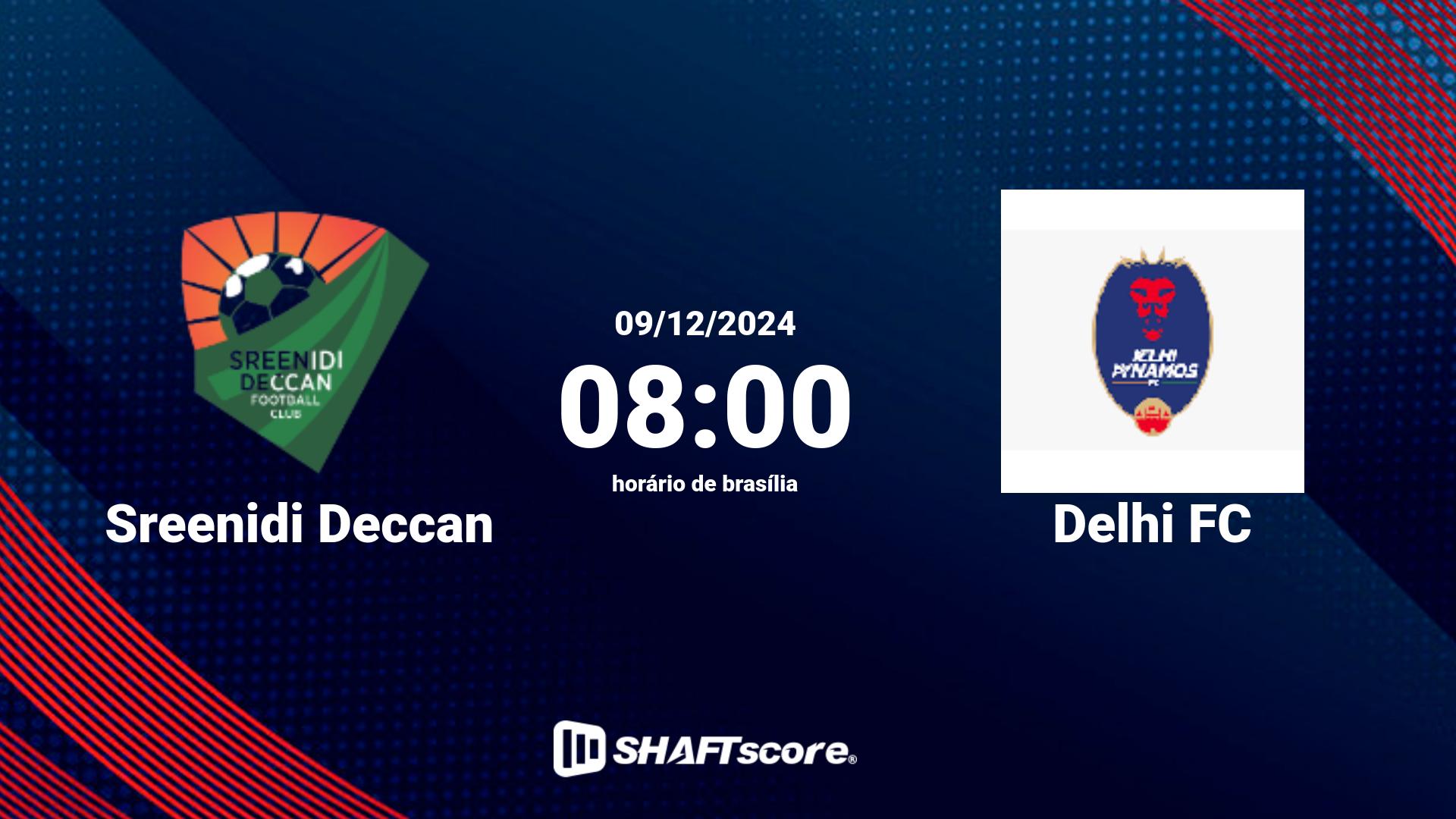 Estatísticas do jogo Sreenidi Deccan vs Delhi FC 09.12 08:00