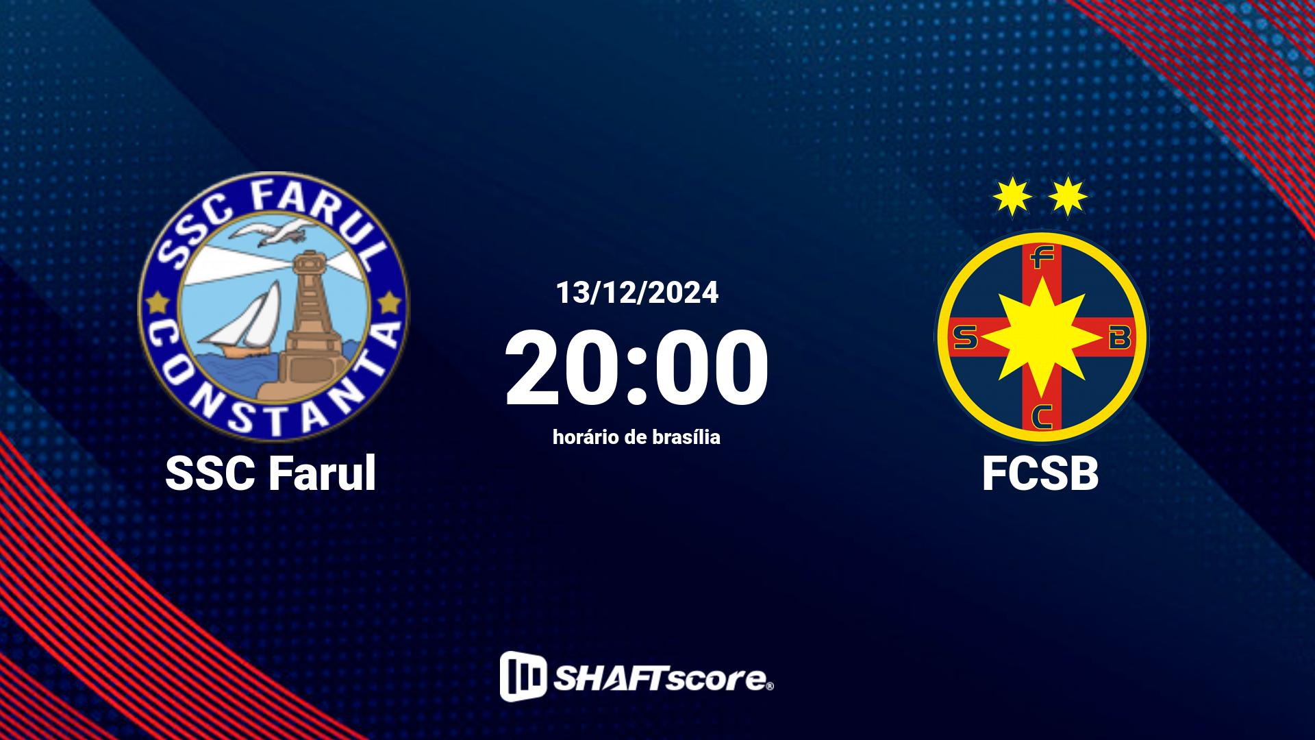 Estatísticas do jogo SSC Farul vs FCSB 13.12 20:00