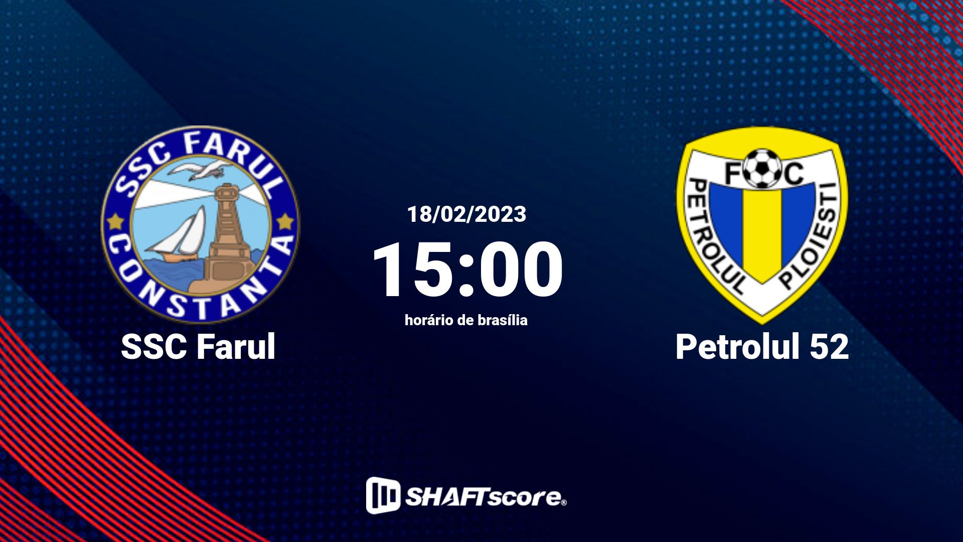 Estatísticas do jogo SSC Farul vs Petrolul 52 18.02 15:00