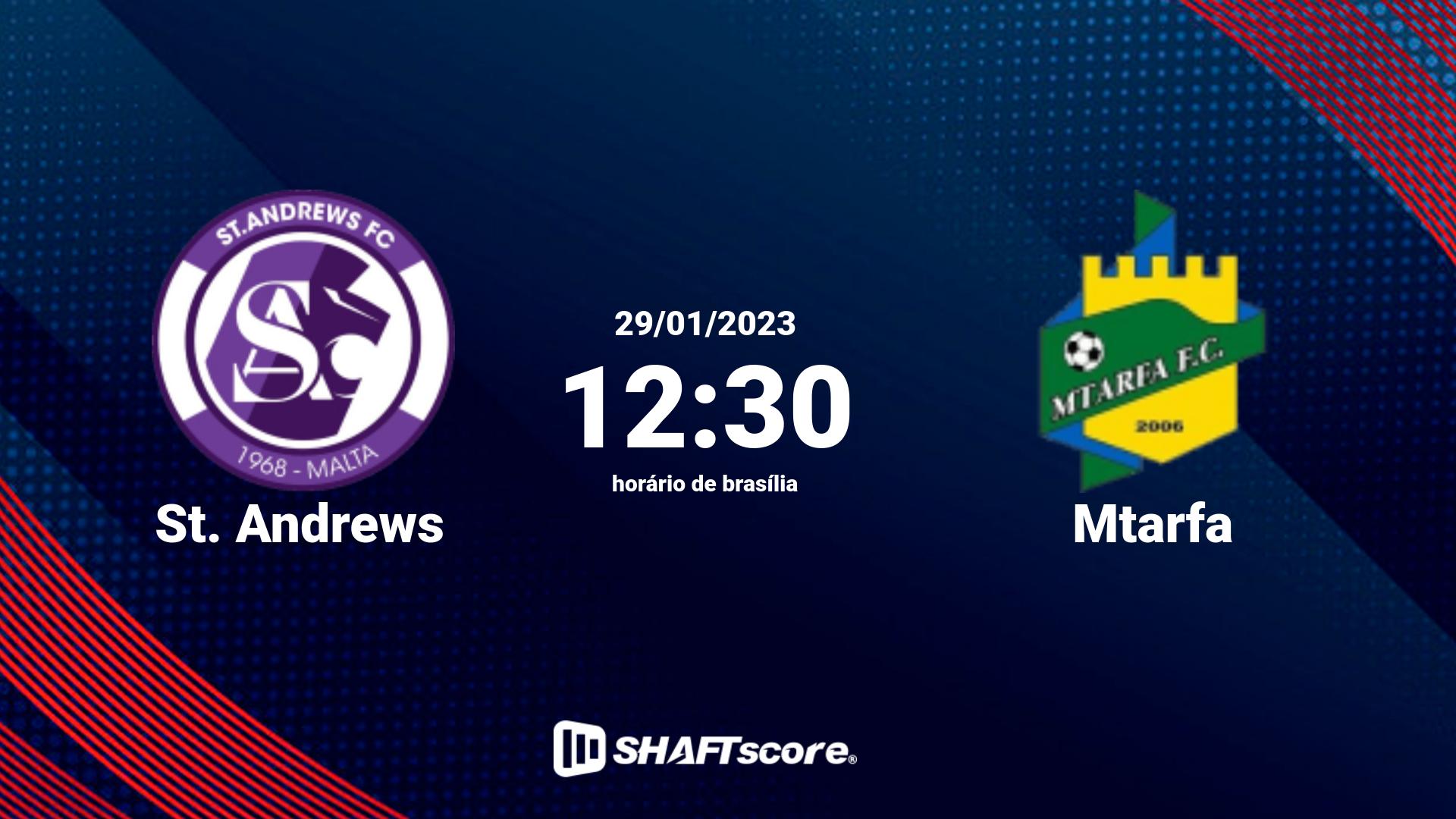 Estatísticas do jogo St. Andrews vs Mtarfa 29.01 12:30