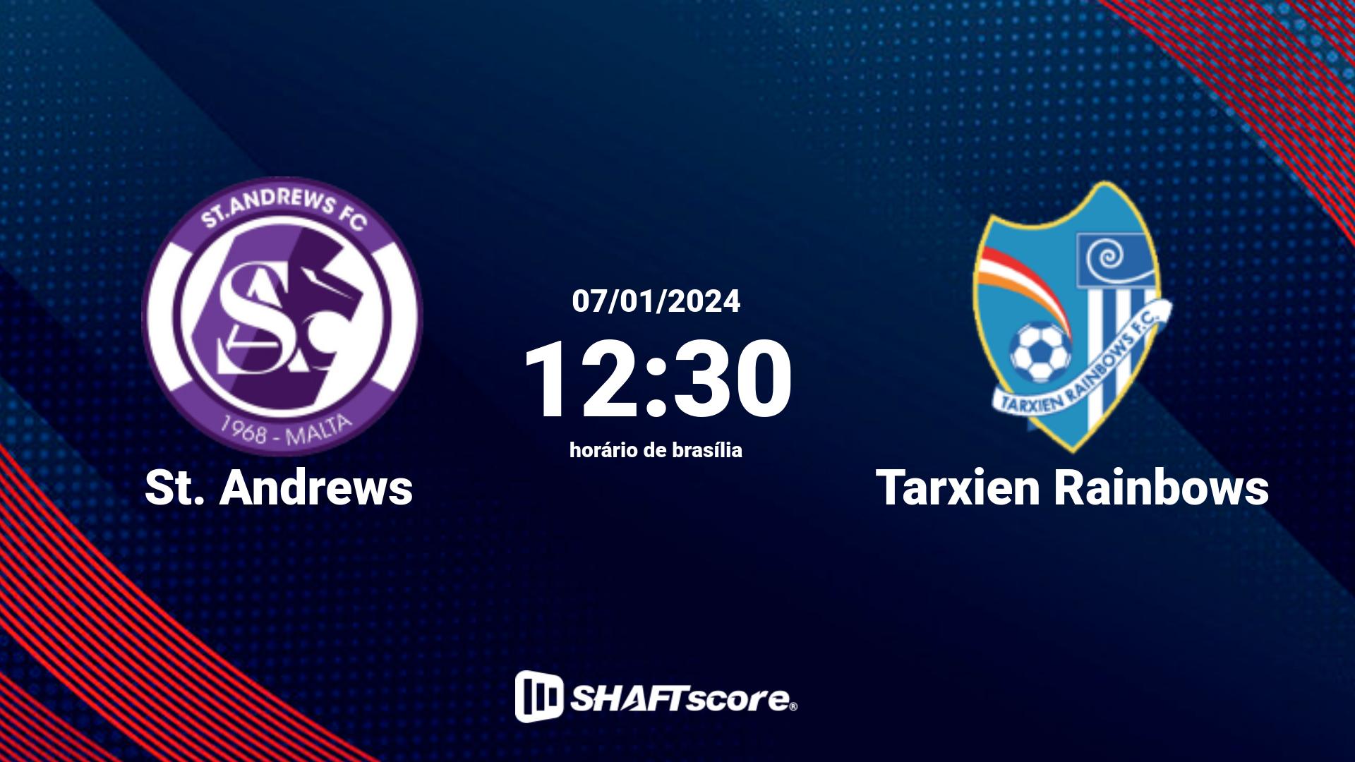 Estatísticas do jogo St. Andrews vs Tarxien Rainbows 07.01 12:30