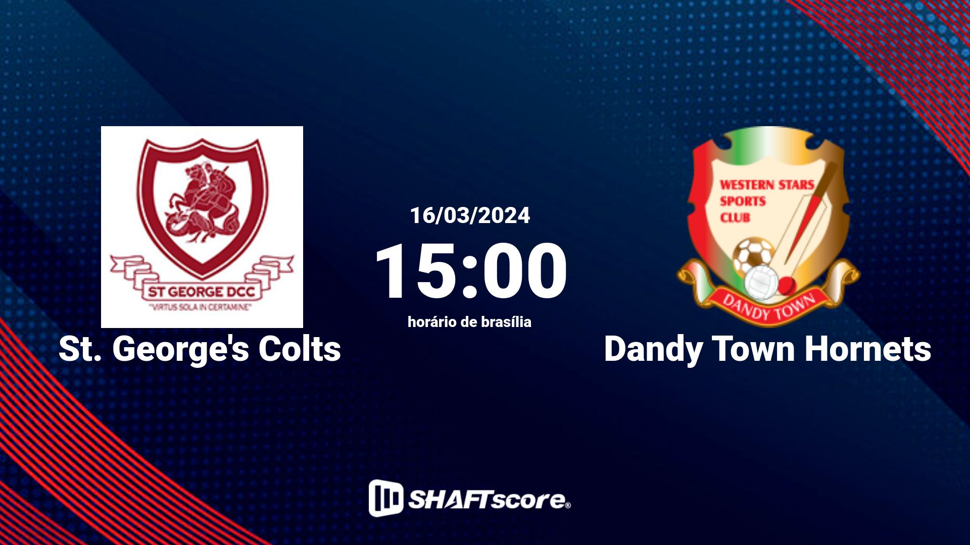 Estatísticas do jogo St. George's Colts vs Dandy Town Hornets 16.03 15:00