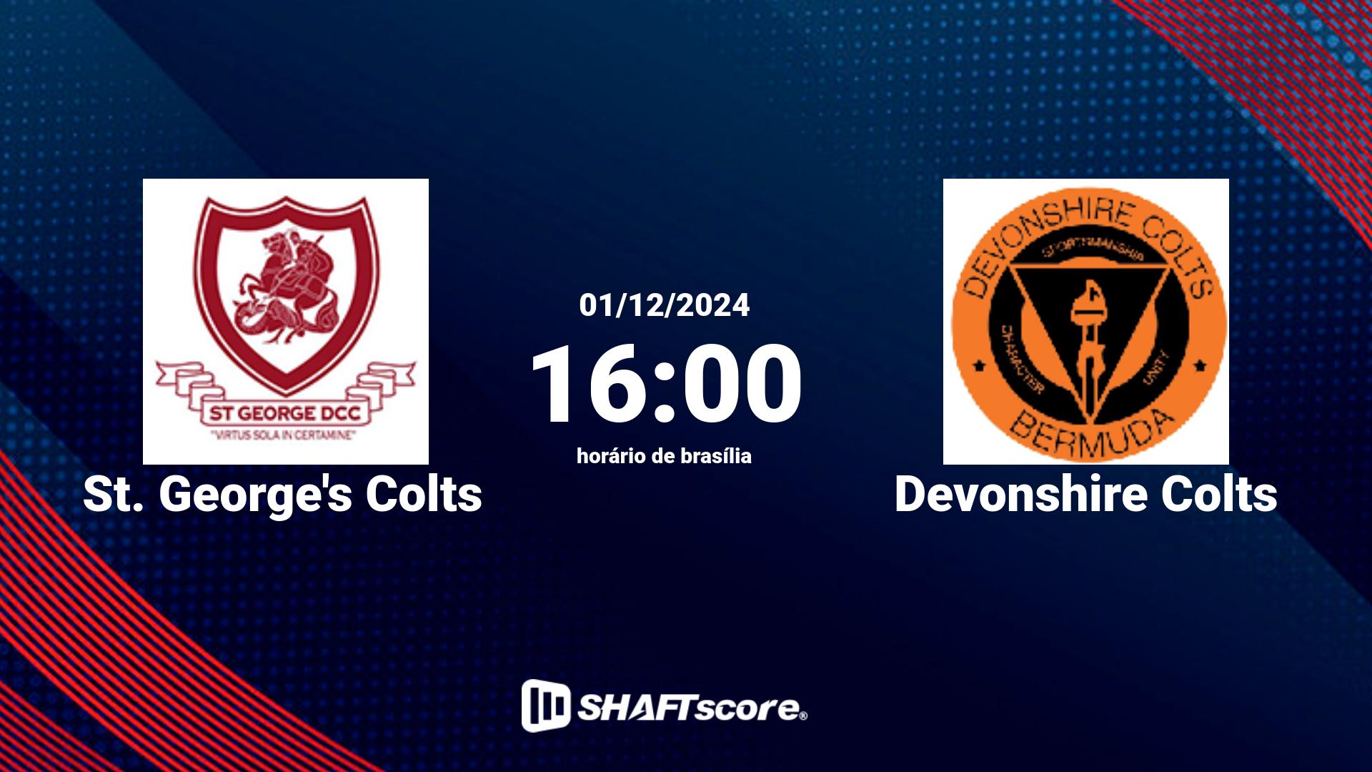 Estatísticas do jogo St. George's Colts vs Devonshire Colts 01.12 16:00