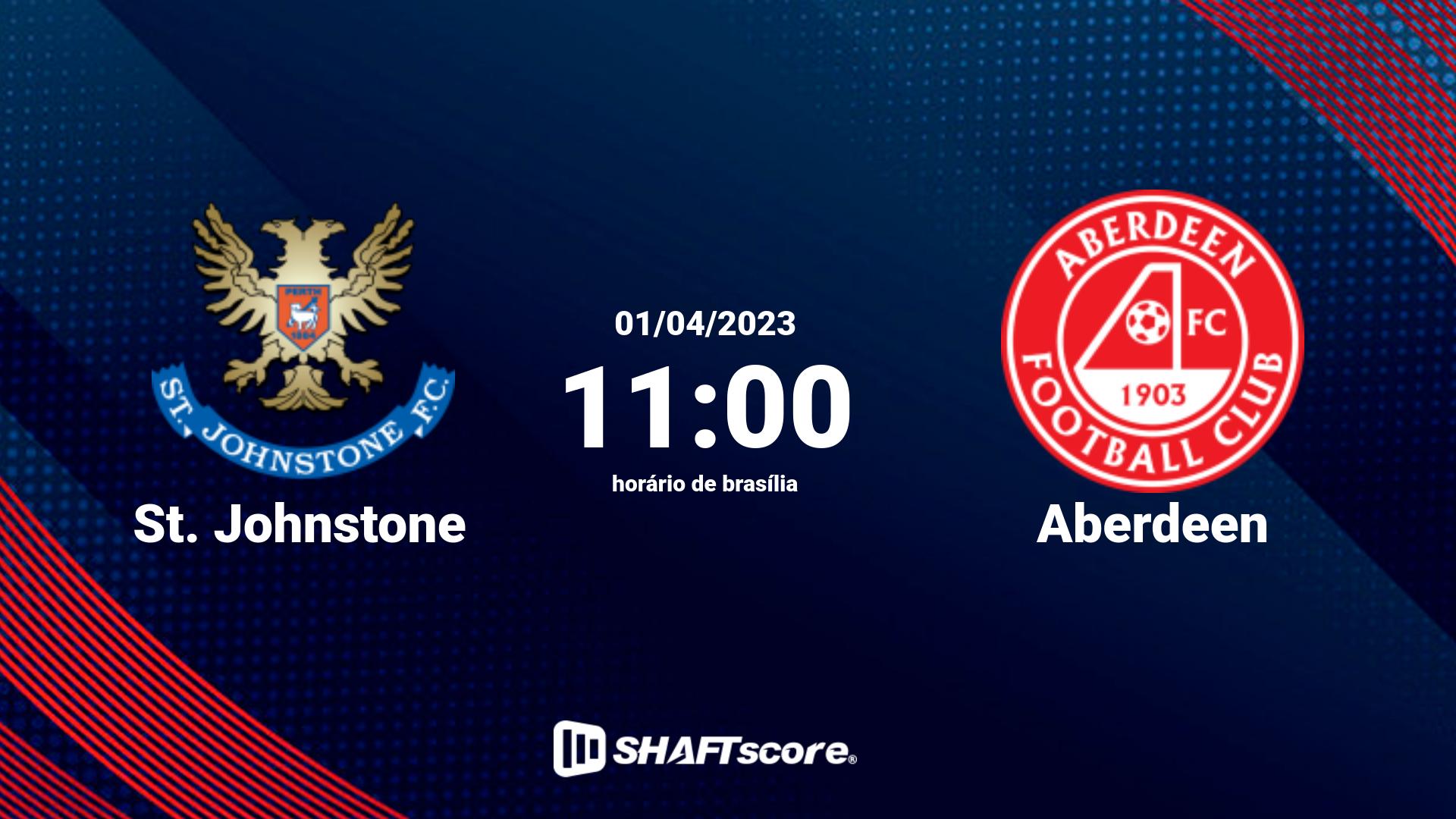 Estatísticas do jogo St. Johnstone vs Aberdeen 01.04 11:00