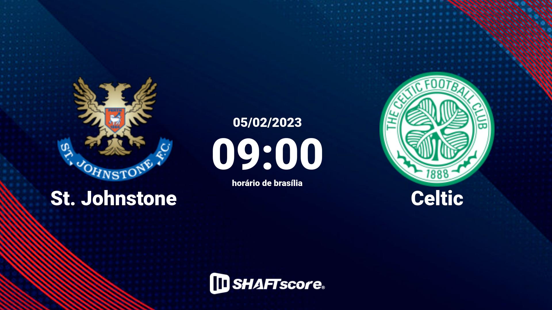 Estatísticas do jogo St. Johnstone vs Celtic 05.02 09:00