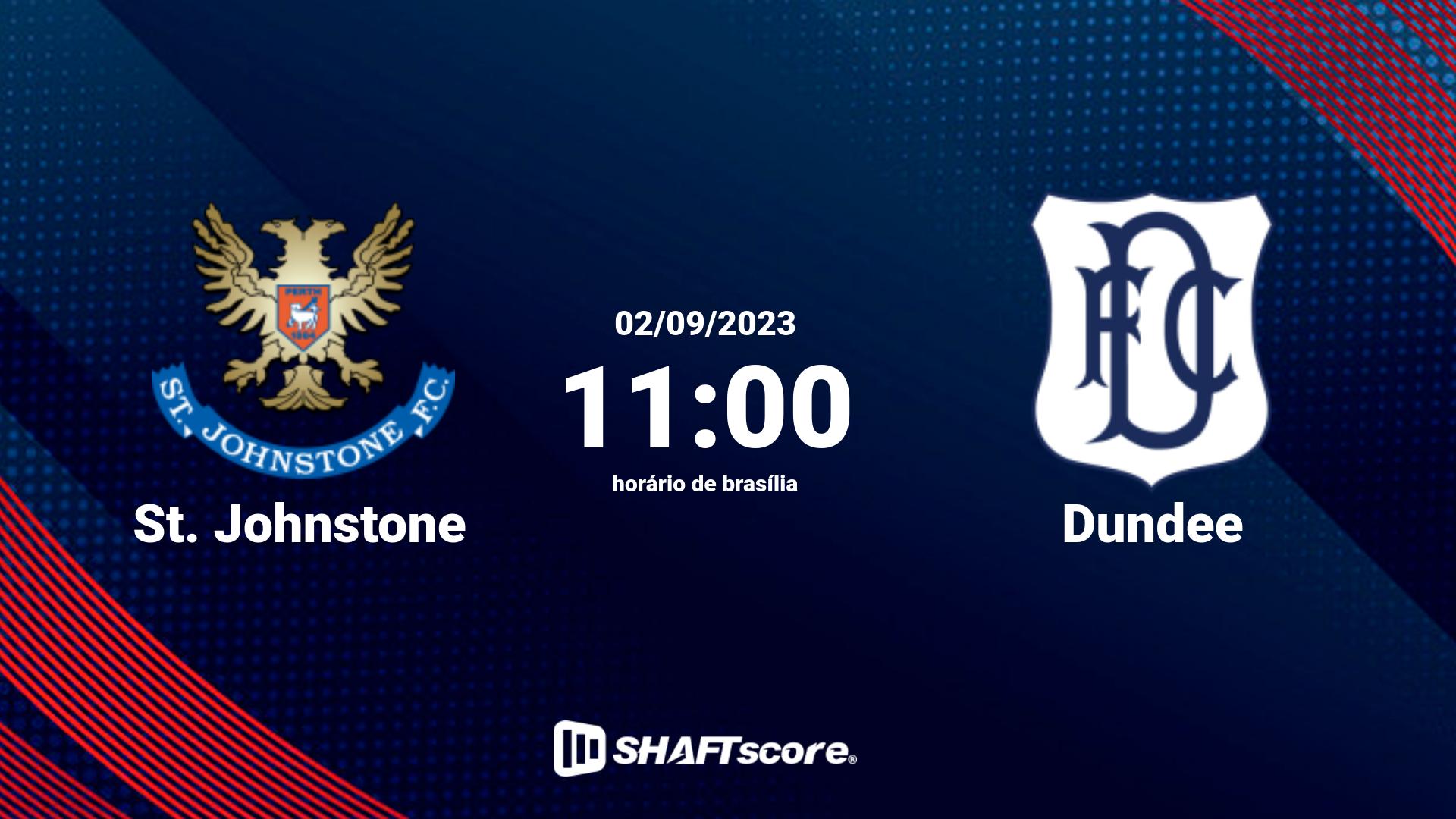 Estatísticas do jogo St. Johnstone vs Dundee 02.09 11:00