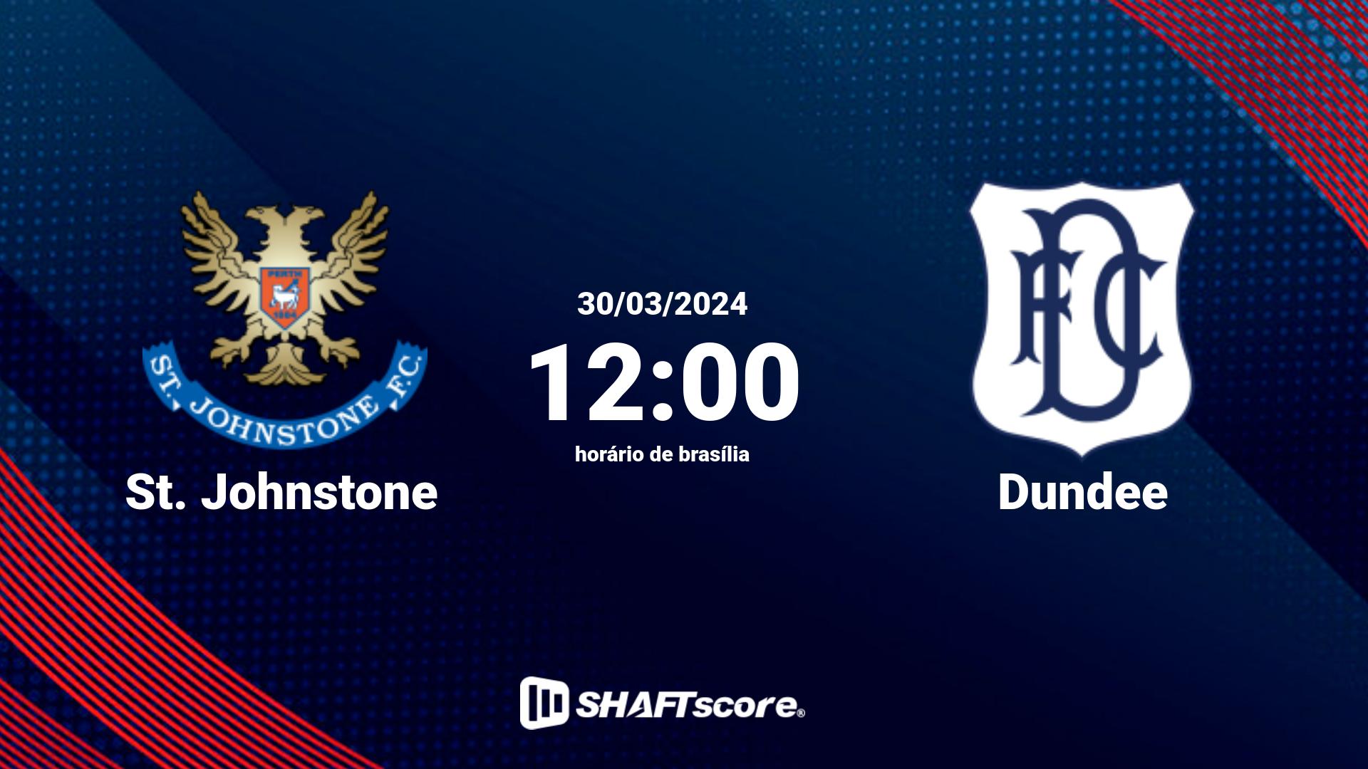 Estatísticas do jogo St. Johnstone vs Dundee 30.03 12:00