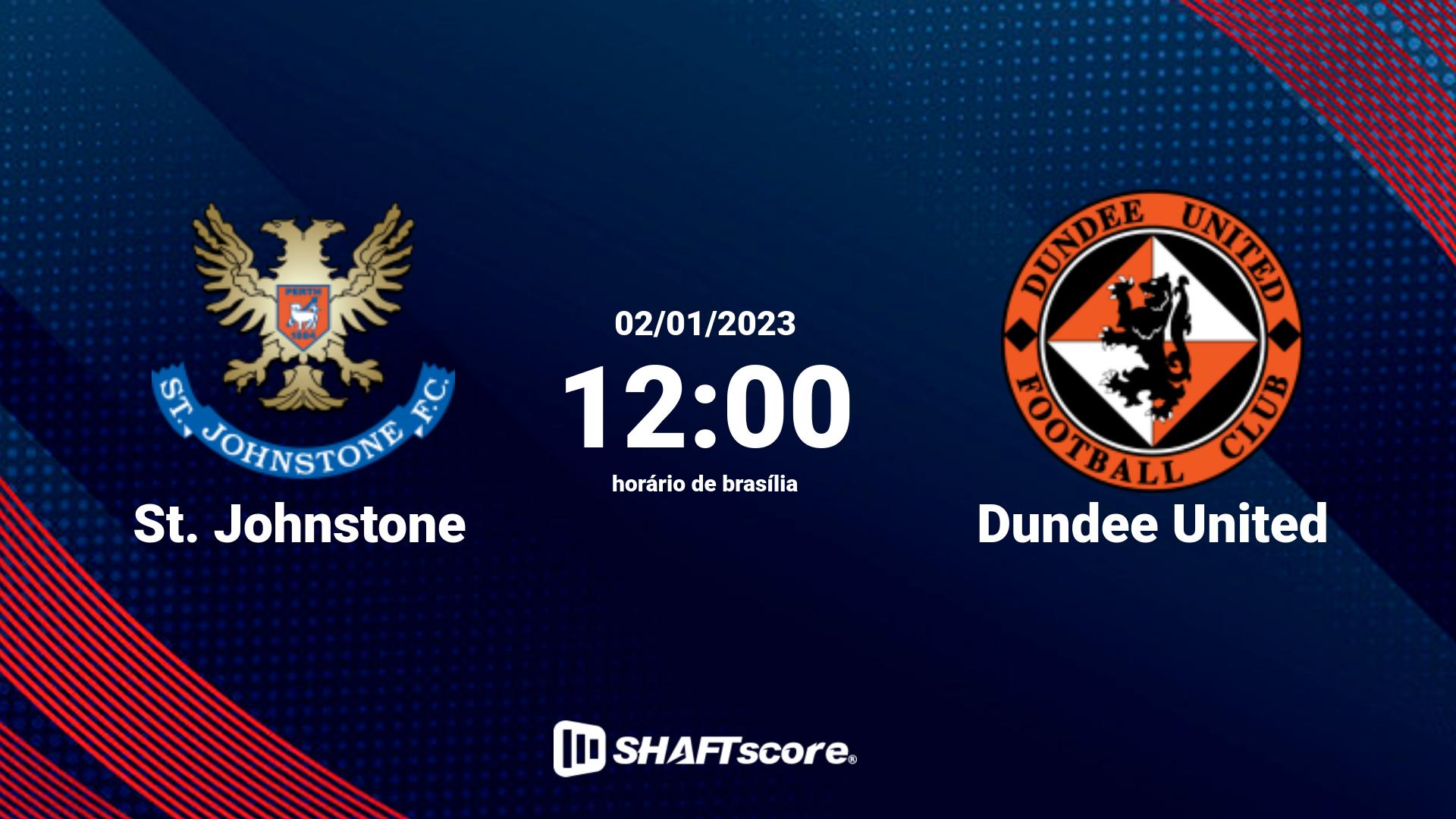 Estatísticas do jogo St. Johnstone vs Dundee United 02.01 12:00