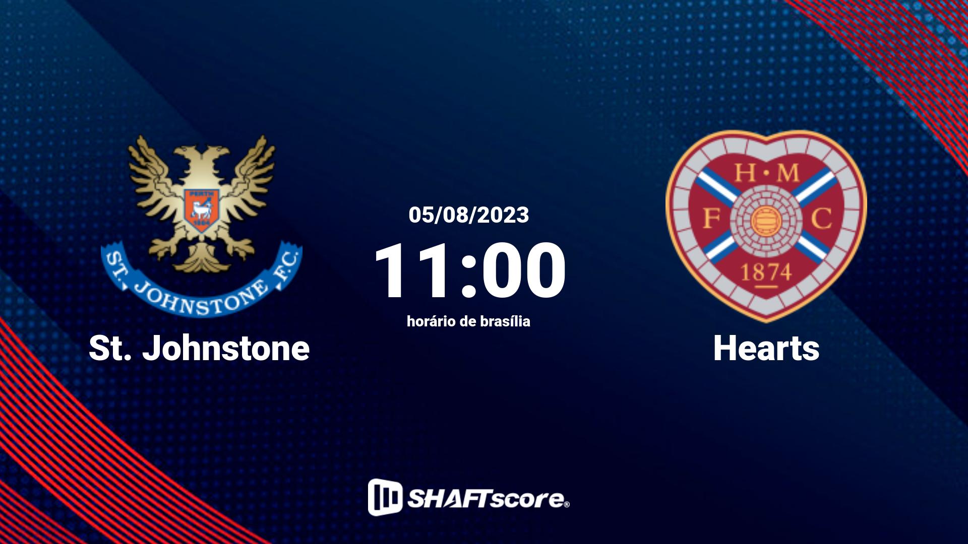 Estatísticas do jogo St. Johnstone vs Hearts 05.08 11:00