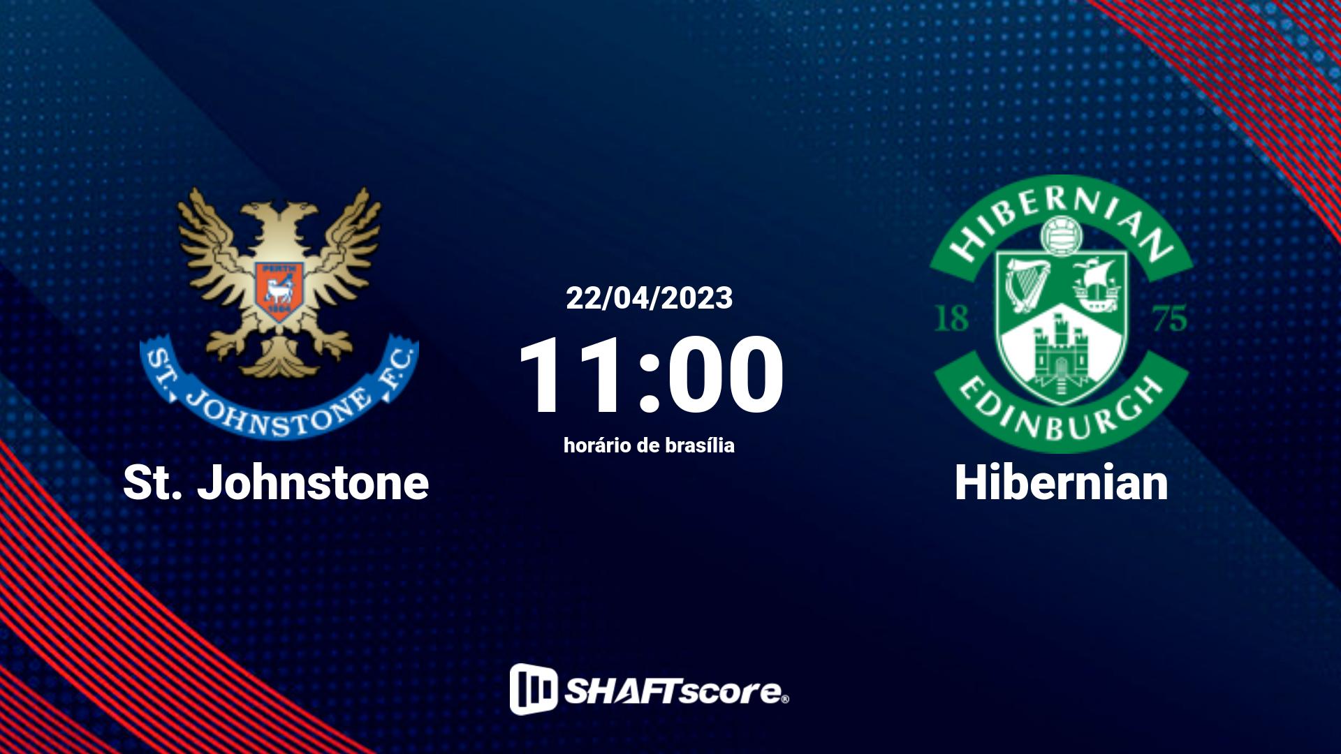 Estatísticas do jogo St. Johnstone vs Hibernian 22.04 11:00