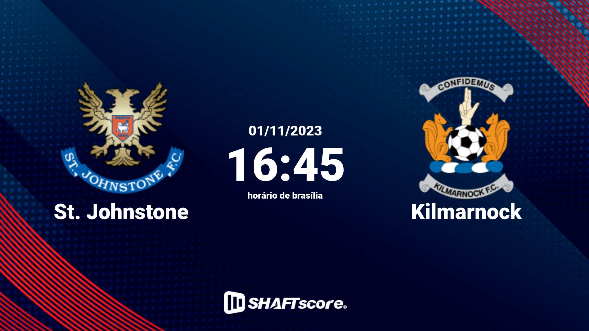 Estatísticas do jogo St. Johnstone vs Kilmarnock 01.11 16:45