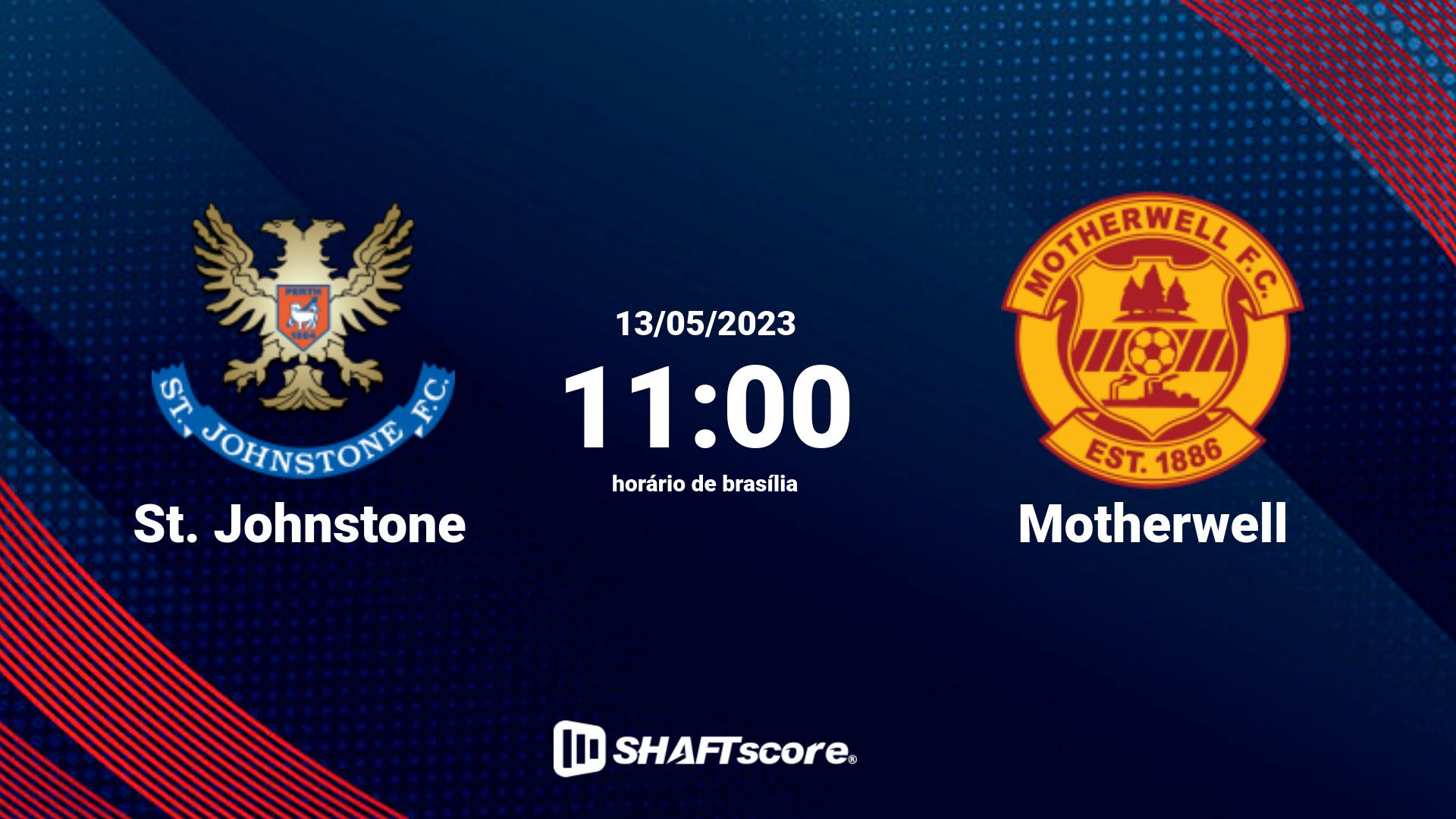 Estatísticas do jogo St. Johnstone vs Motherwell 13.05 11:00