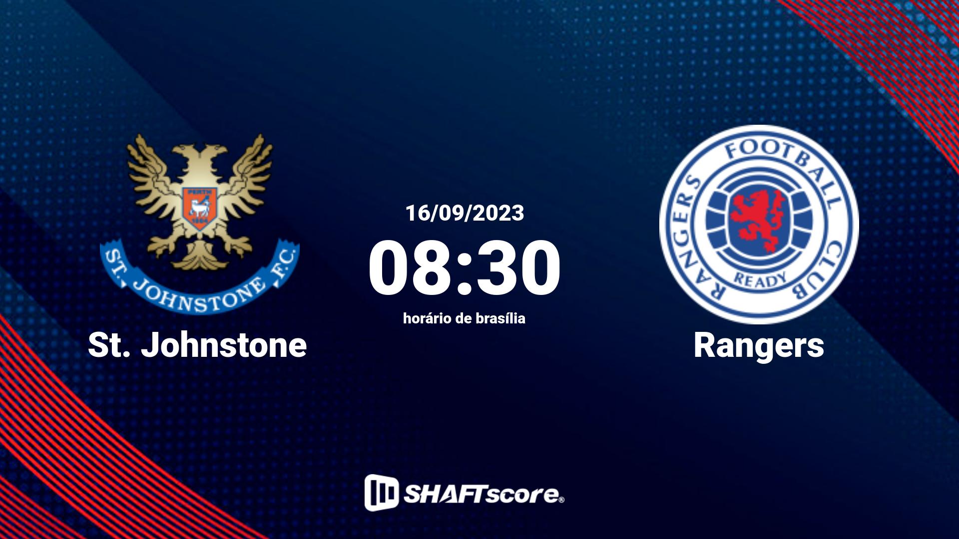 Estatísticas do jogo St. Johnstone vs Rangers 16.09 08:30