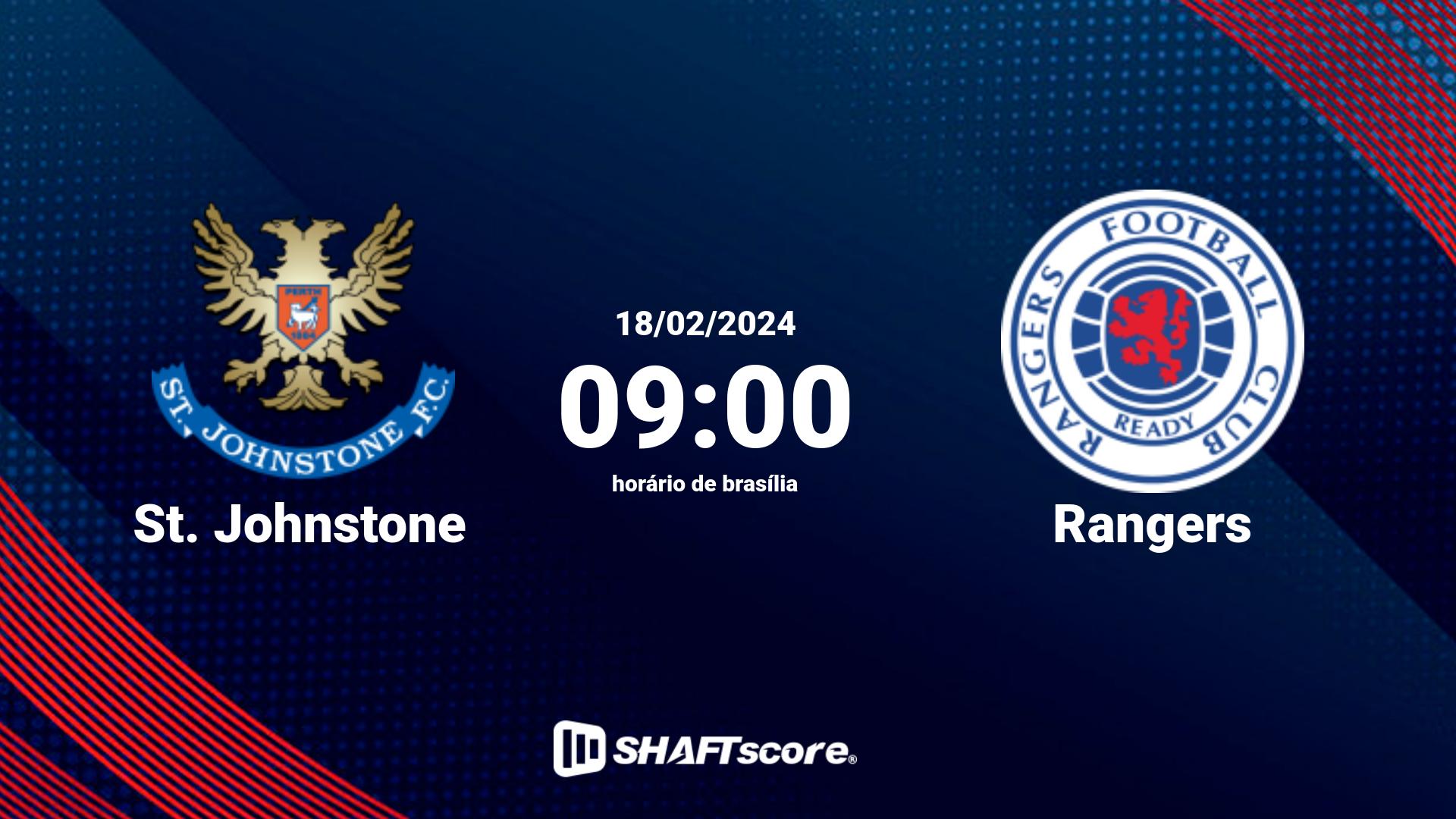 Estatísticas do jogo St. Johnstone vs Rangers 18.02 09:00