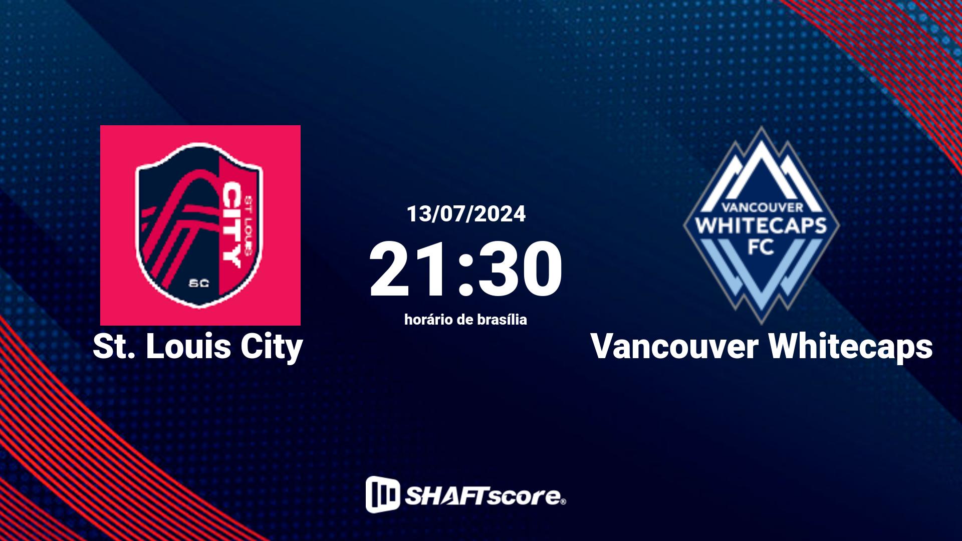 Estatísticas do jogo St. Louis City vs Vancouver Whitecaps 13.07 21:30