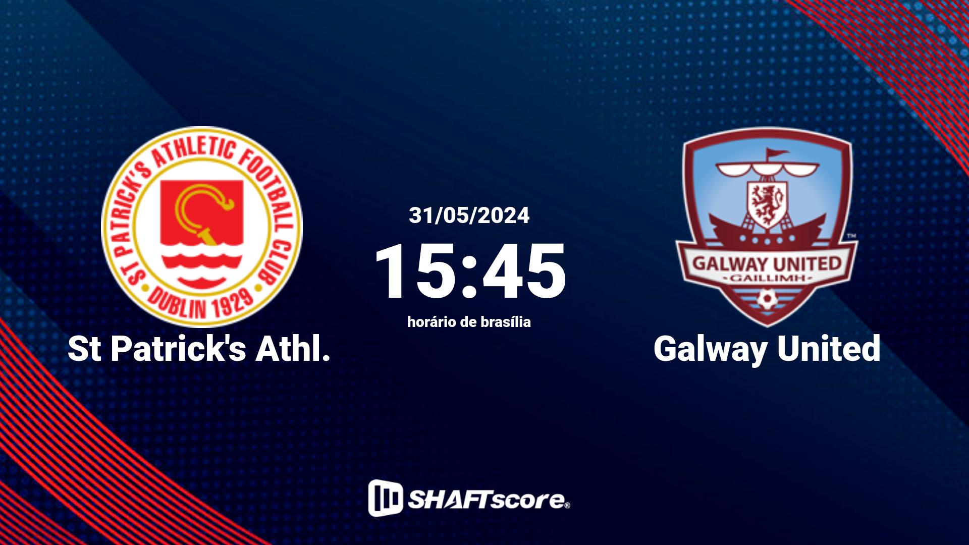 Estatísticas do jogo St Patrick's Athl. vs Galway United 31.05 15:45