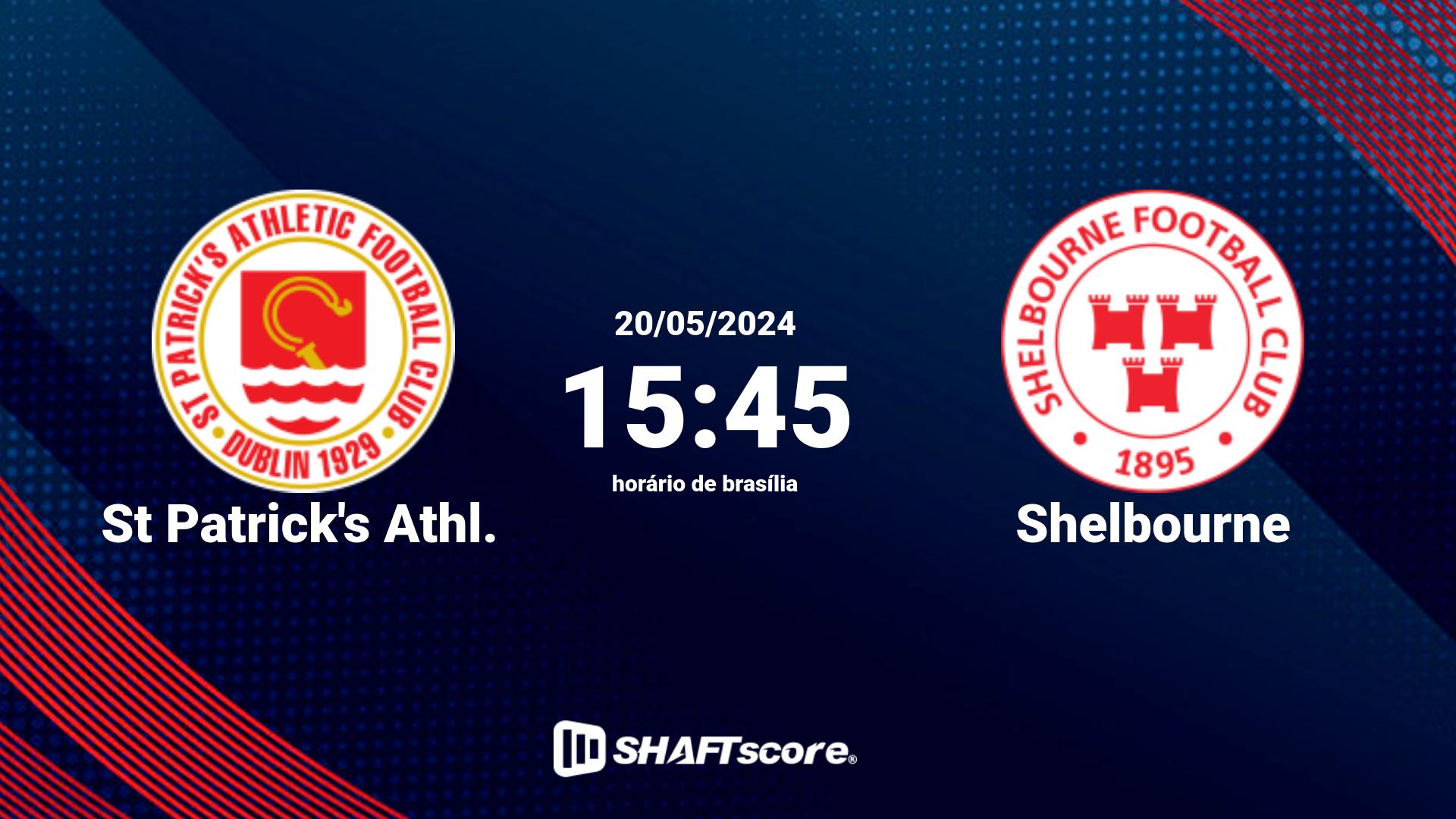 Estatísticas do jogo St Patrick's Athl. vs Shelbourne 20.05 15:45