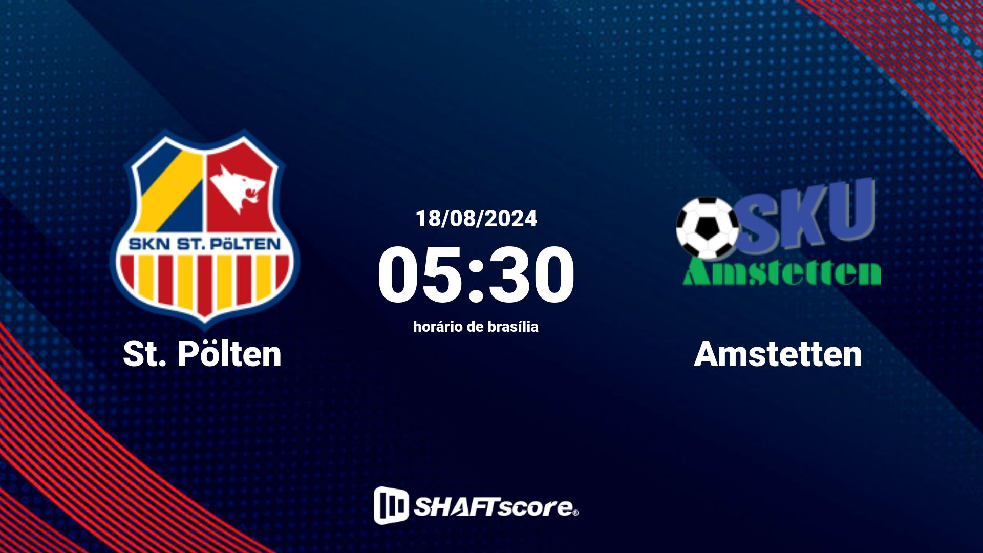 Estatísticas do jogo St. Pölten vs Amstetten 18.08 05:30