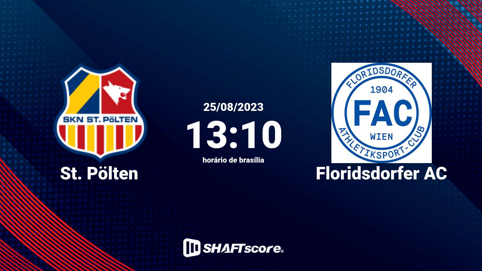 Estatísticas do jogo St. Pölten vs Floridsdorfer AC 25.08 13:10