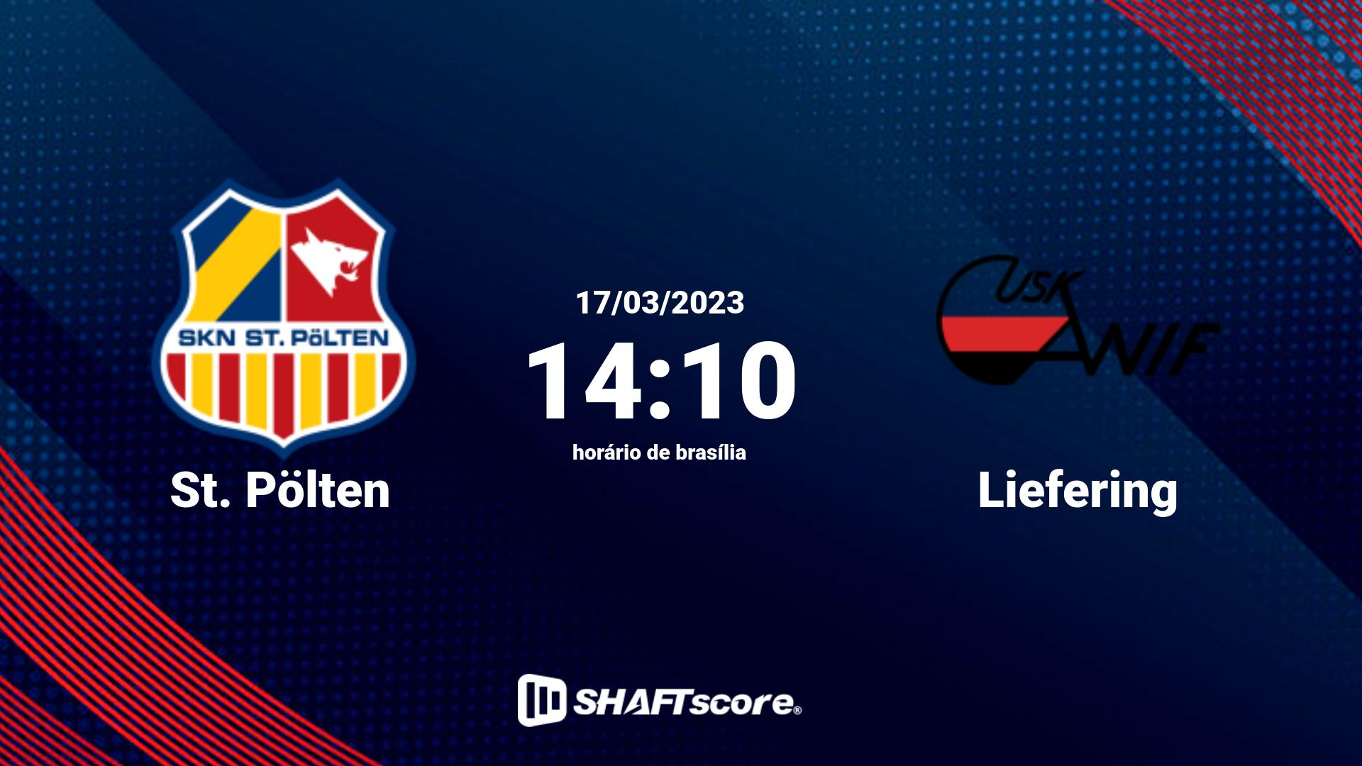 Estatísticas do jogo St. Pölten vs Liefering 17.03 14:10