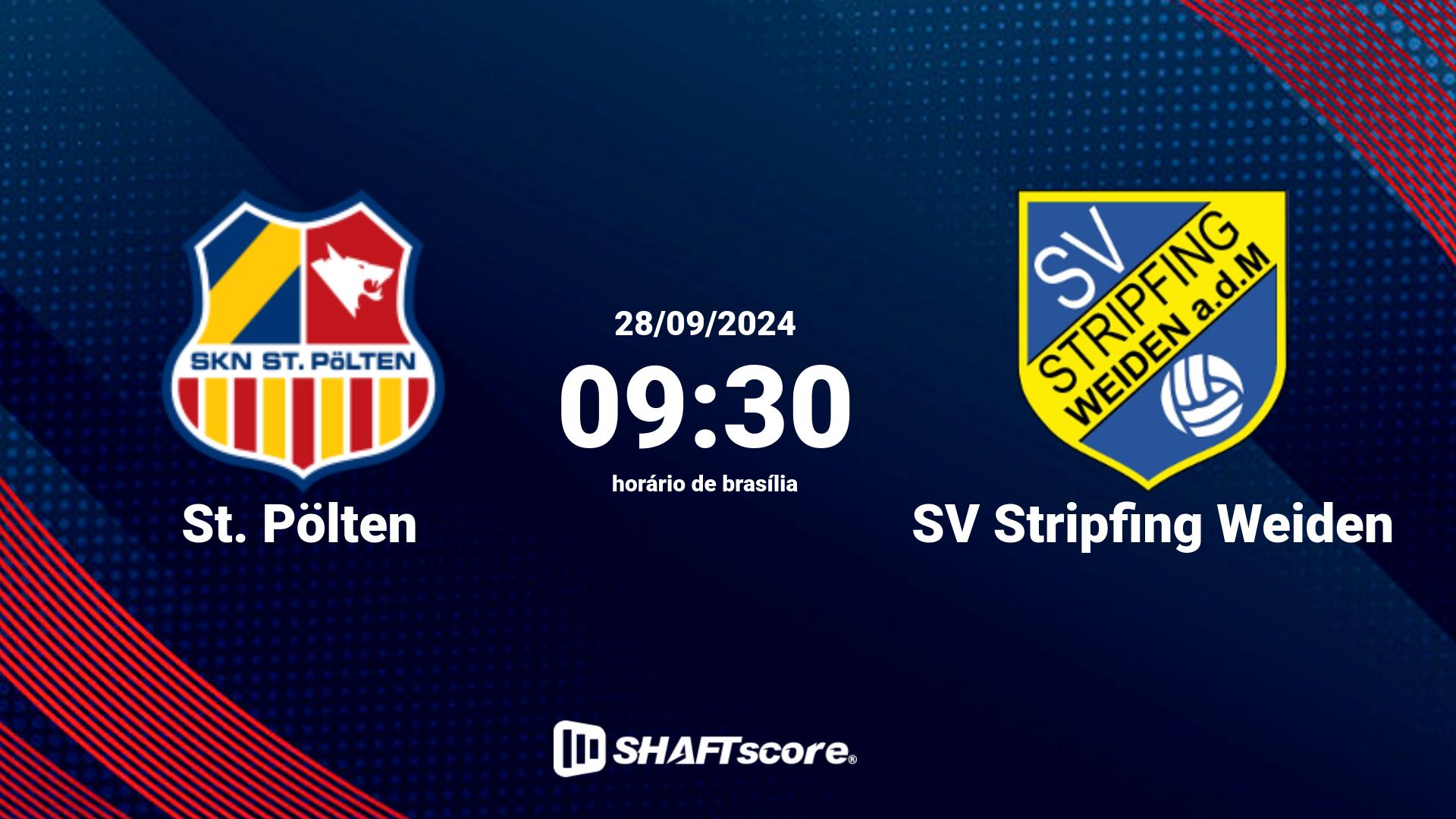 Estatísticas do jogo St. Pölten vs SV Stripfing Weiden 28.09 09:30