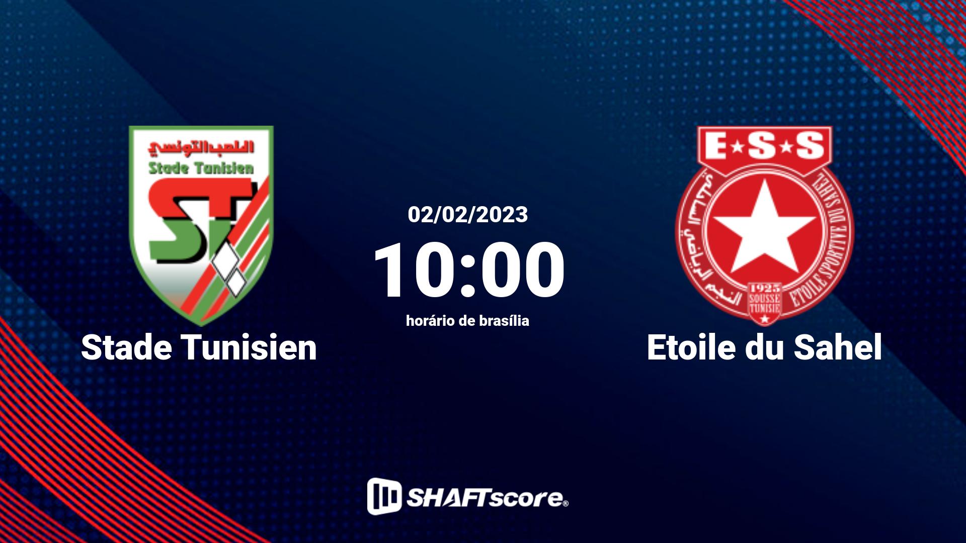 Estatísticas do jogo Stade Tunisien vs Etoile du Sahel 02.02 10:00