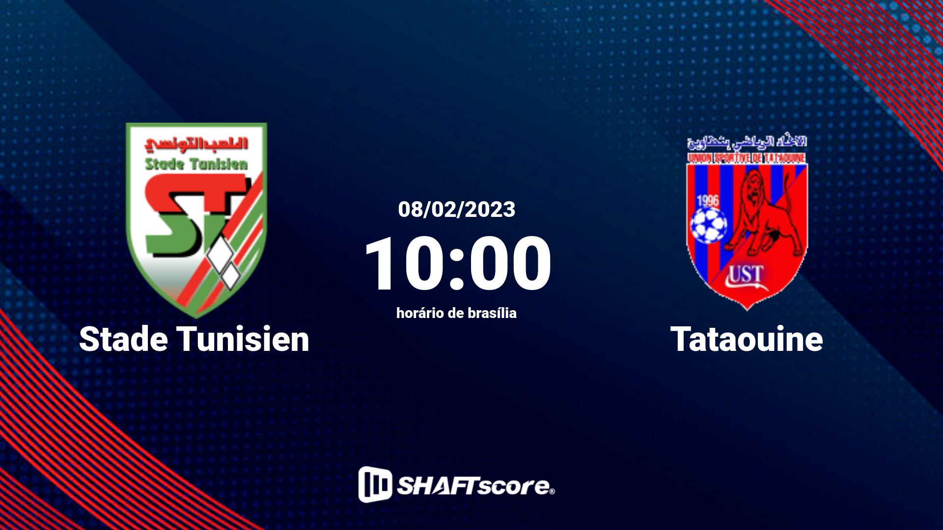 Estatísticas do jogo Stade Tunisien vs Tataouine 08.02 10:00