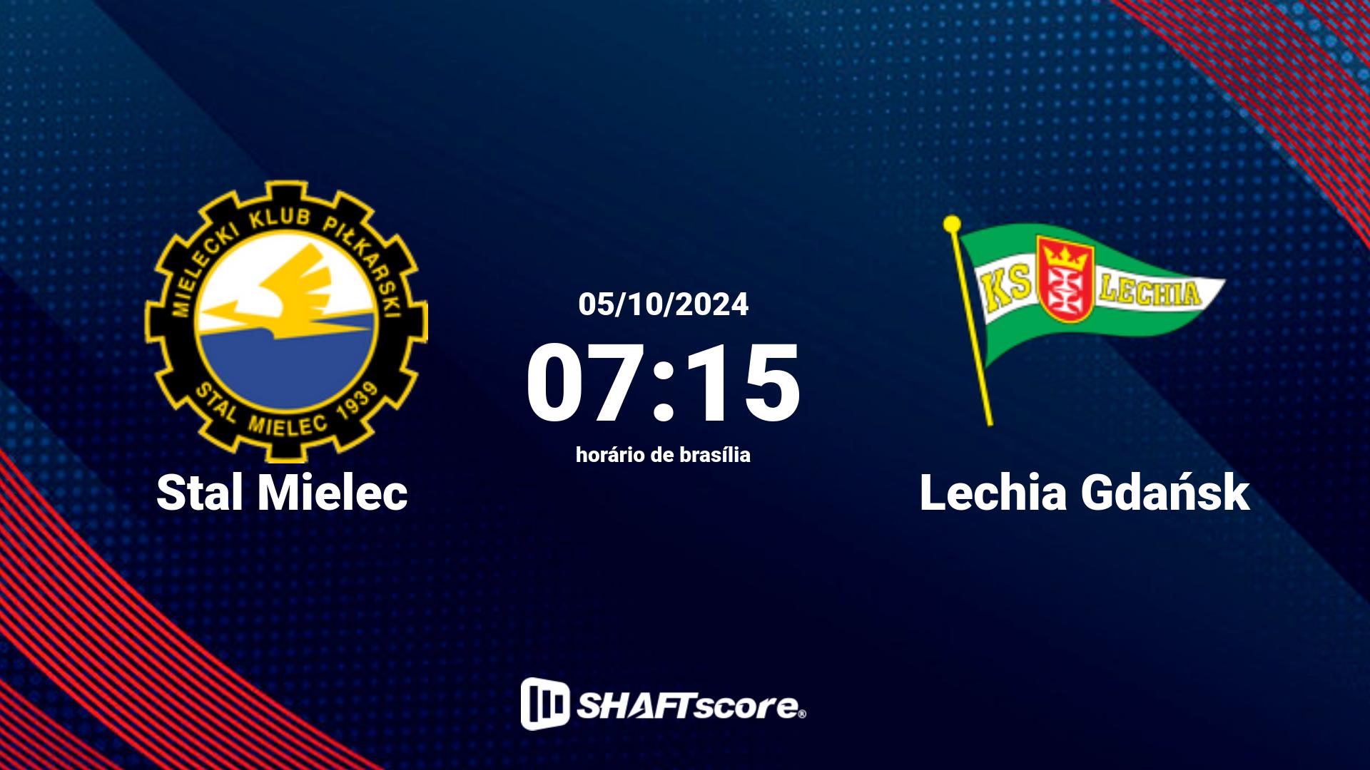 Estatísticas do jogo Stal Mielec vs Lechia Gdańsk 05.10 07:15