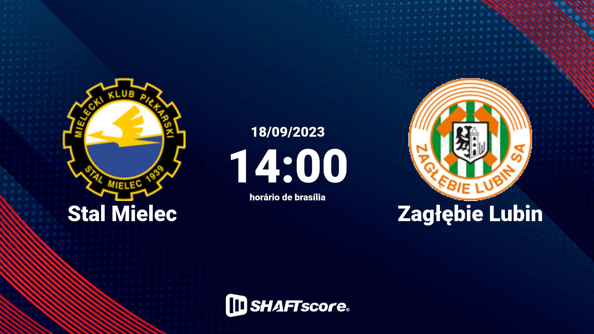 Estatísticas do jogo Stal Mielec vs Zagłębie Lubin 18.09 14:00