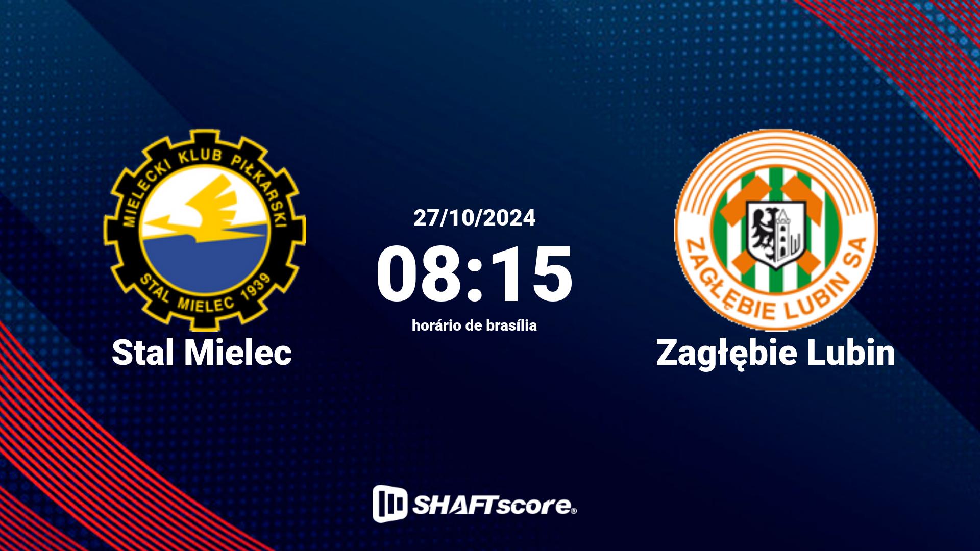 Estatísticas do jogo Stal Mielec vs Zagłębie Lubin 27.10 08:15