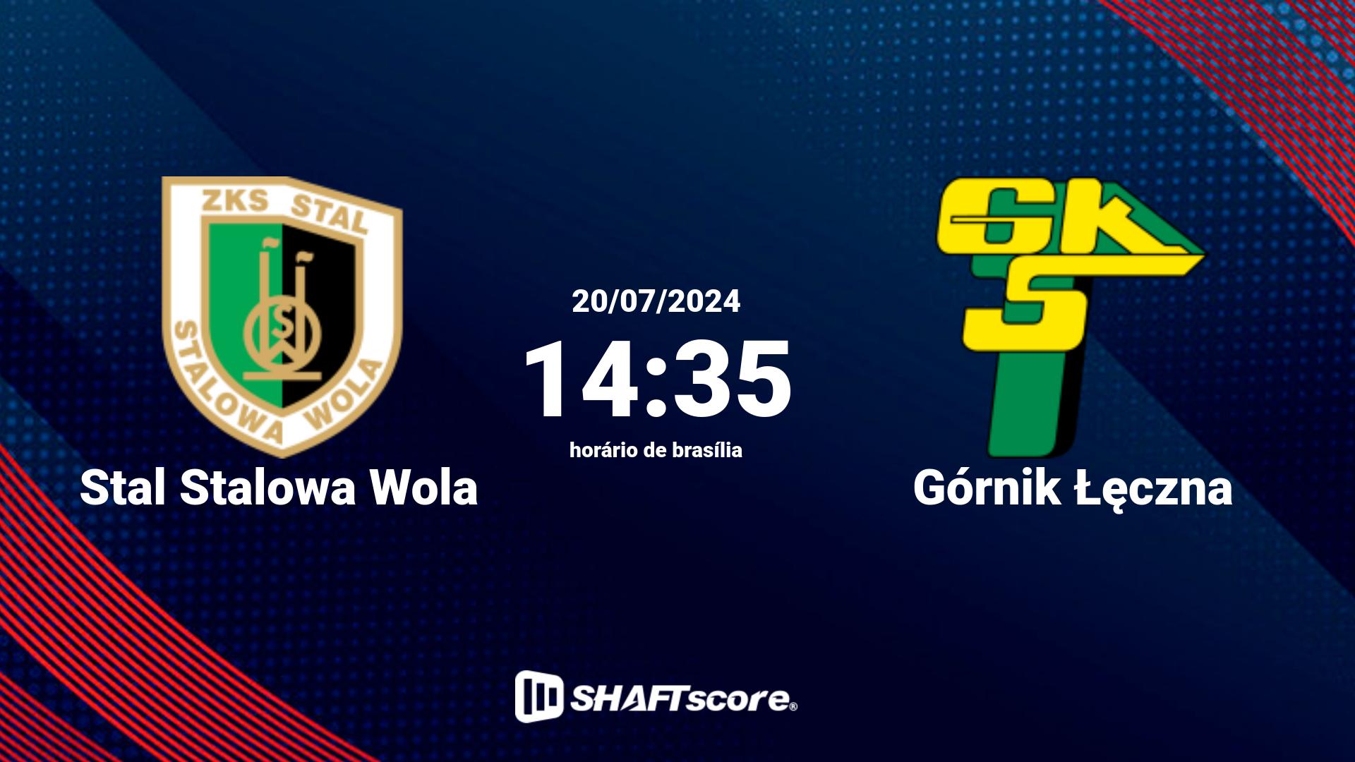 Estatísticas do jogo Stal Stalowa Wola vs Górnik Łęczna 20.07 14:35