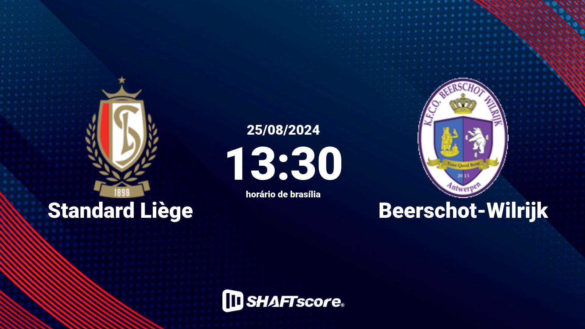 Estatísticas do jogo Standard Liège vs Beerschot-Wilrijk 25.08 13:30