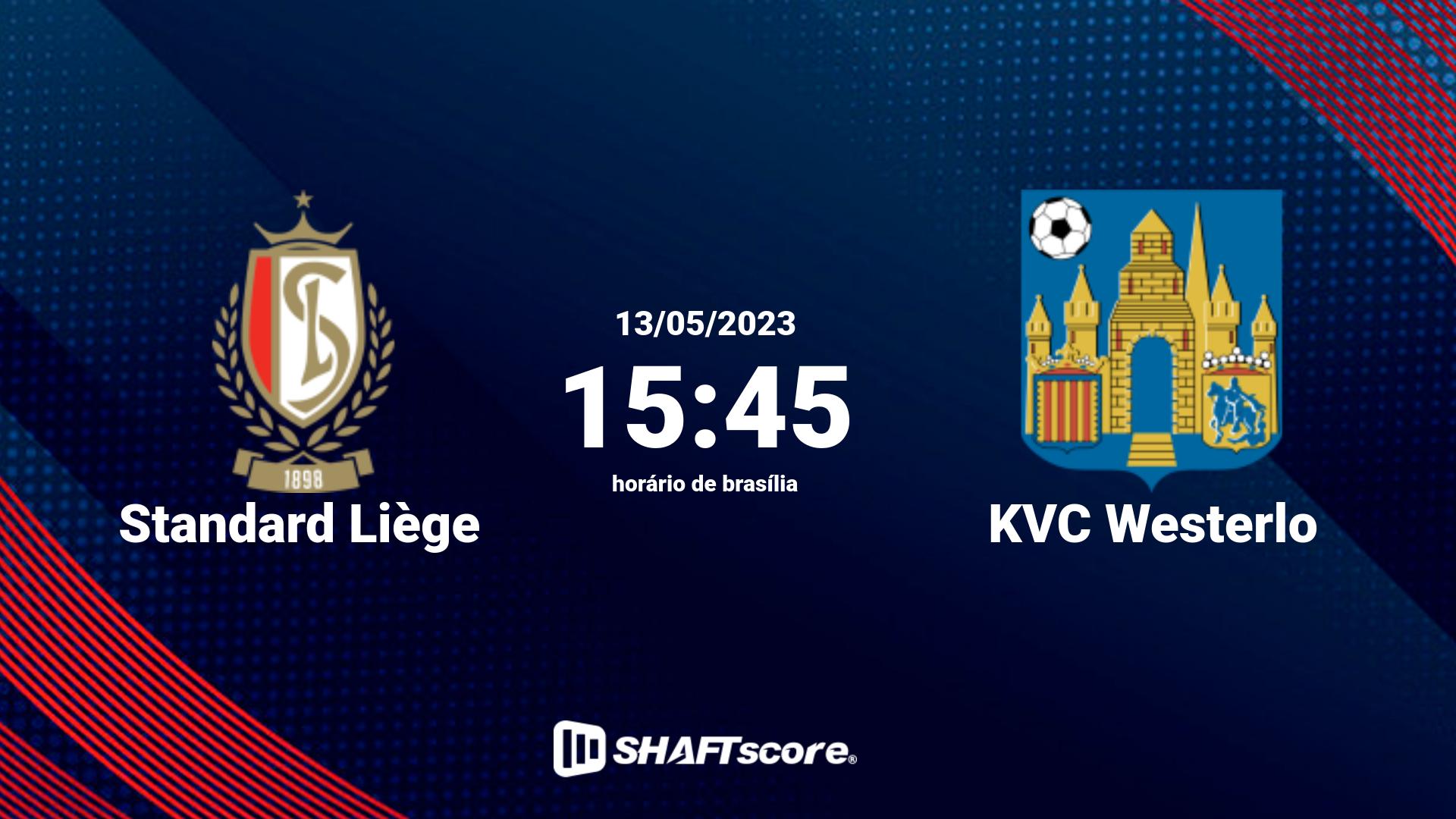 Estatísticas do jogo Standard Liège vs KVC Westerlo 13.05 15:45