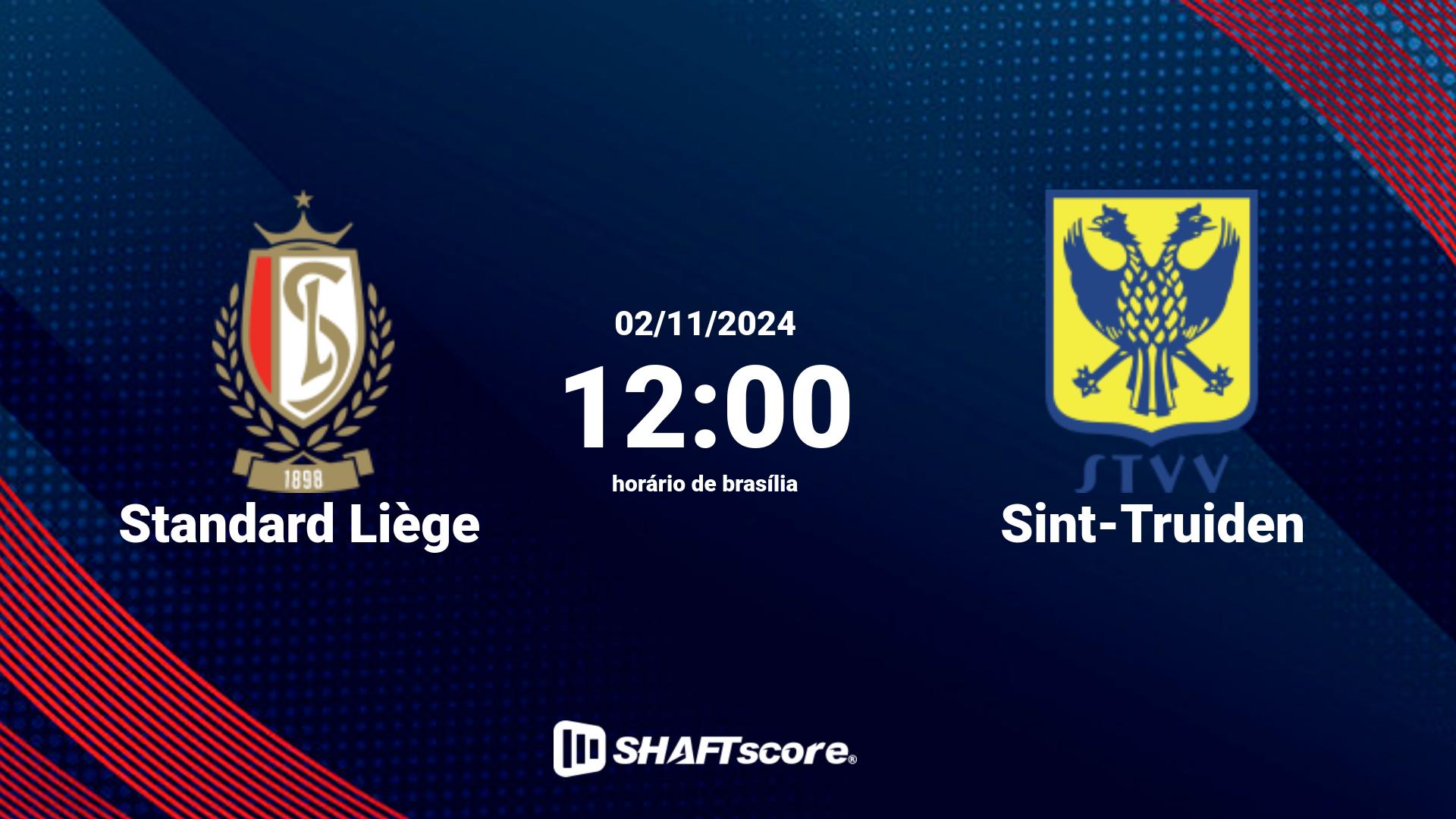 Estatísticas do jogo Standard Liège vs Sint-Truiden 02.11 12:00