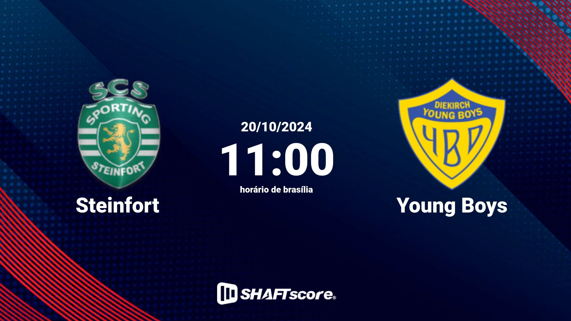 Estatísticas do jogo Steinfort vs Young Boys 20.10 11:00