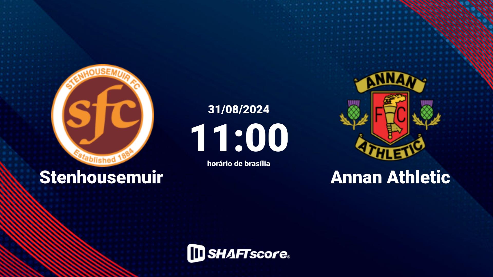 Estatísticas do jogo Stenhousemuir vs Annan Athletic 31.08 11:00