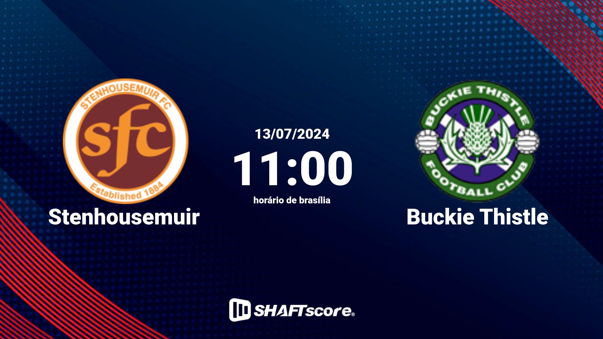 Estatísticas do jogo Stenhousemuir vs Buckie Thistle 13.07 11:00