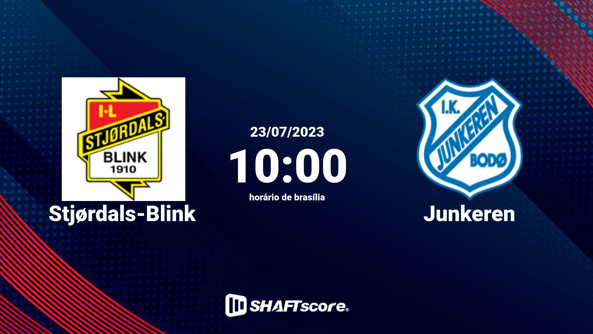 Estatísticas do jogo Stjørdals-Blink vs Junkeren 23.07 10:00