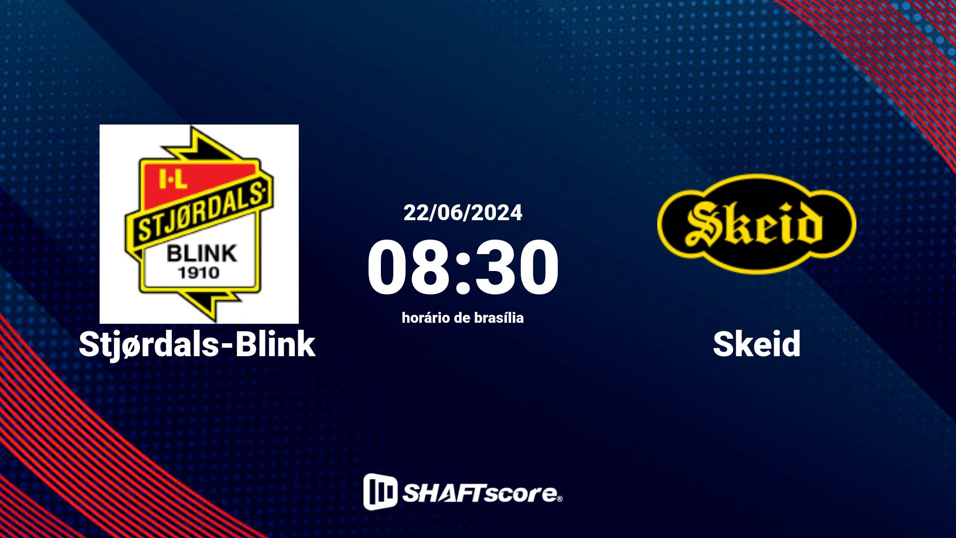 Estatísticas do jogo Stjørdals-Blink vs Skeid 22.06 08:30