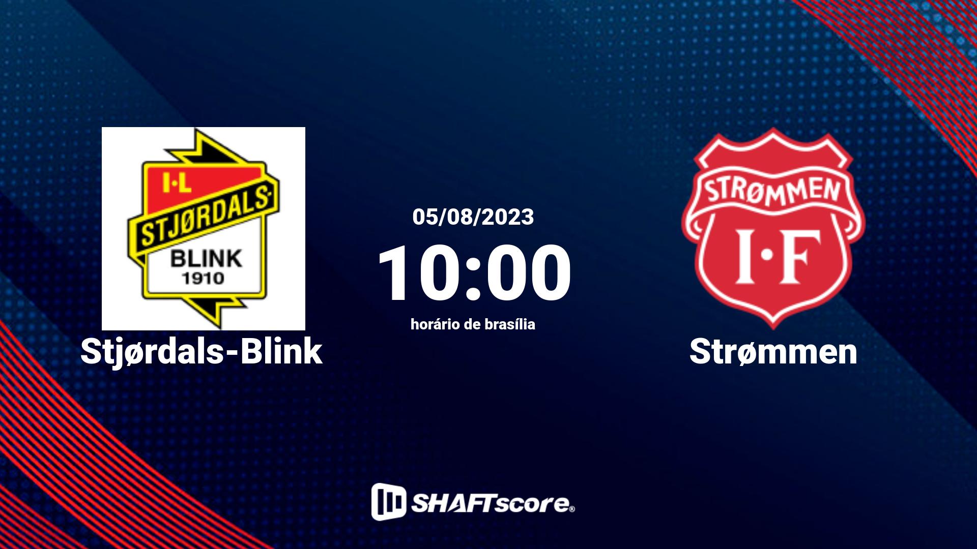 Estatísticas do jogo Stjørdals-Blink vs Strømmen 05.08 10:00