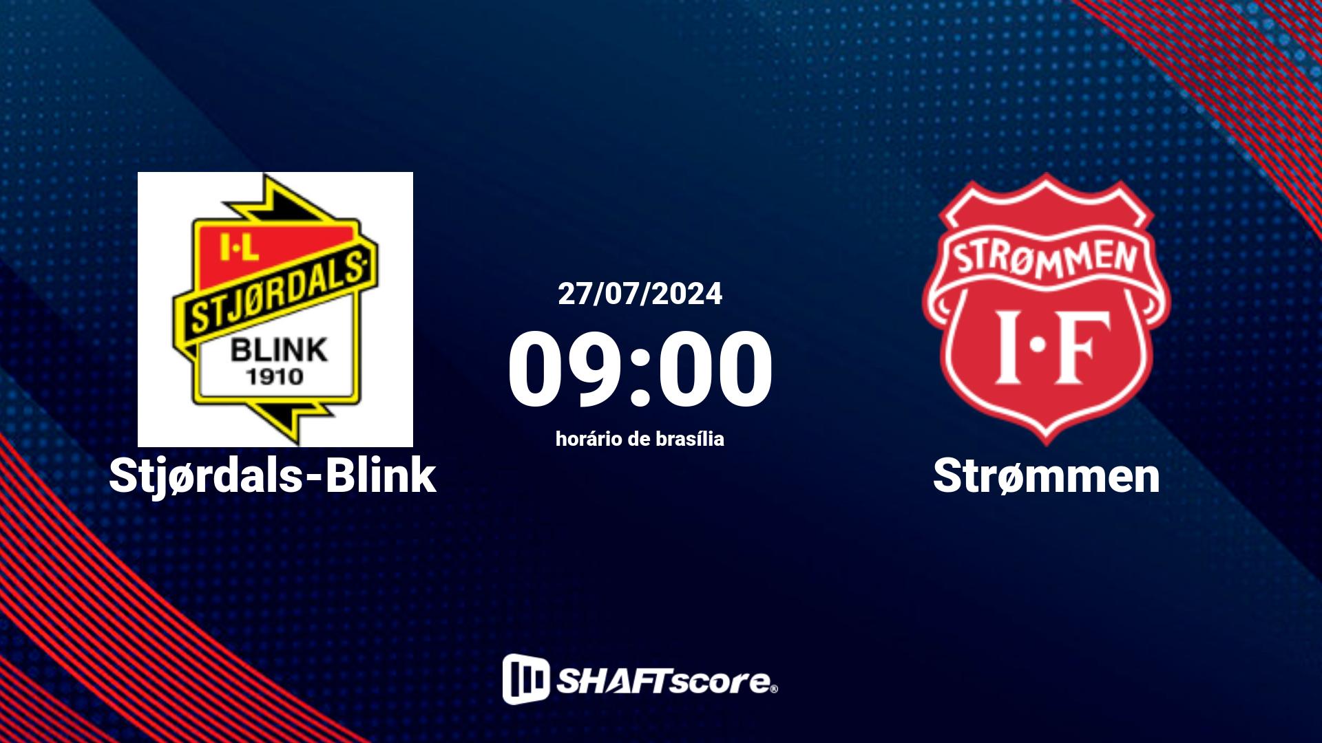 Estatísticas do jogo Stjørdals-Blink vs Strømmen 27.07 09:00