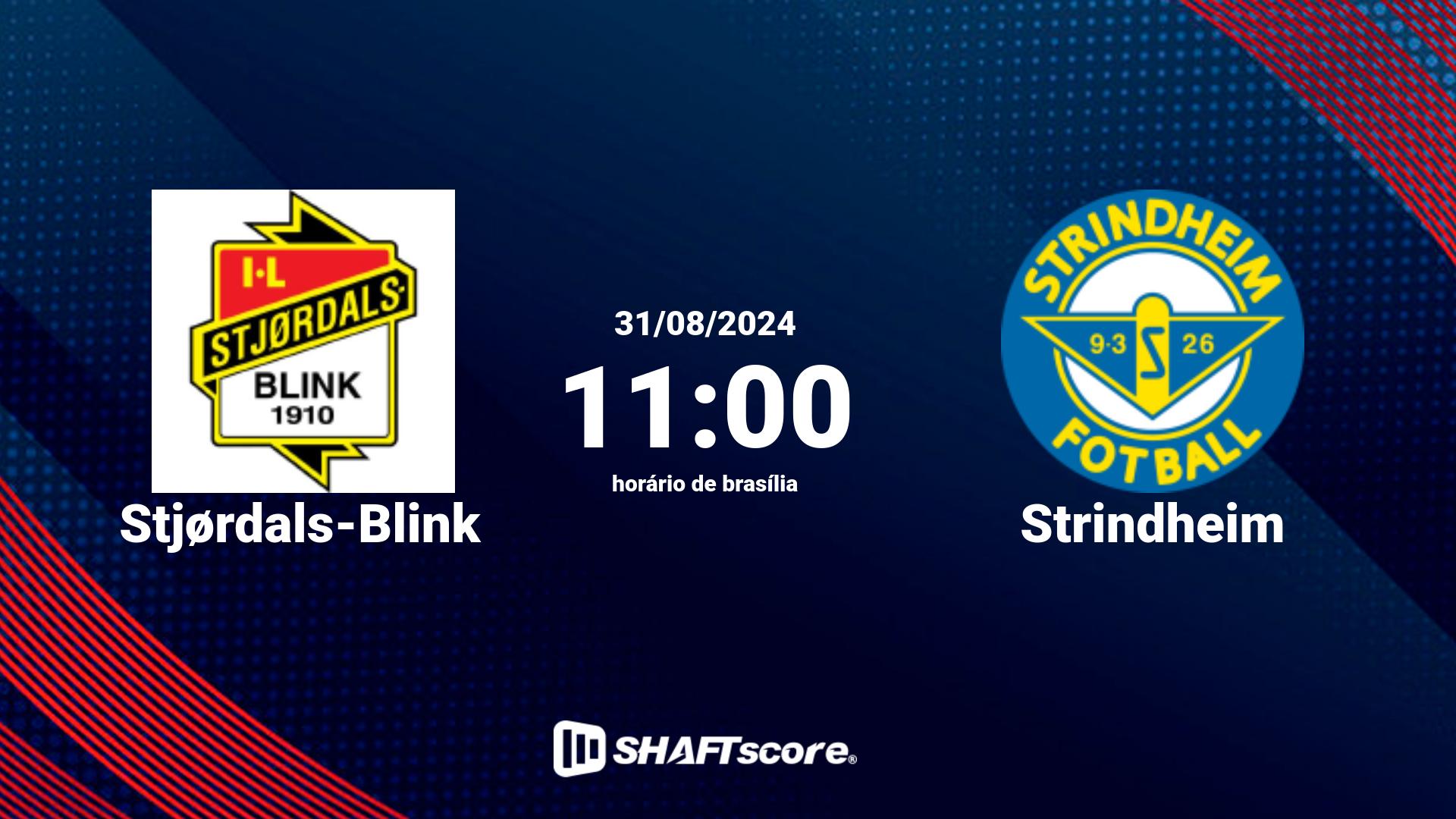 Estatísticas do jogo Stjørdals-Blink vs Strindheim 31.08 11:00