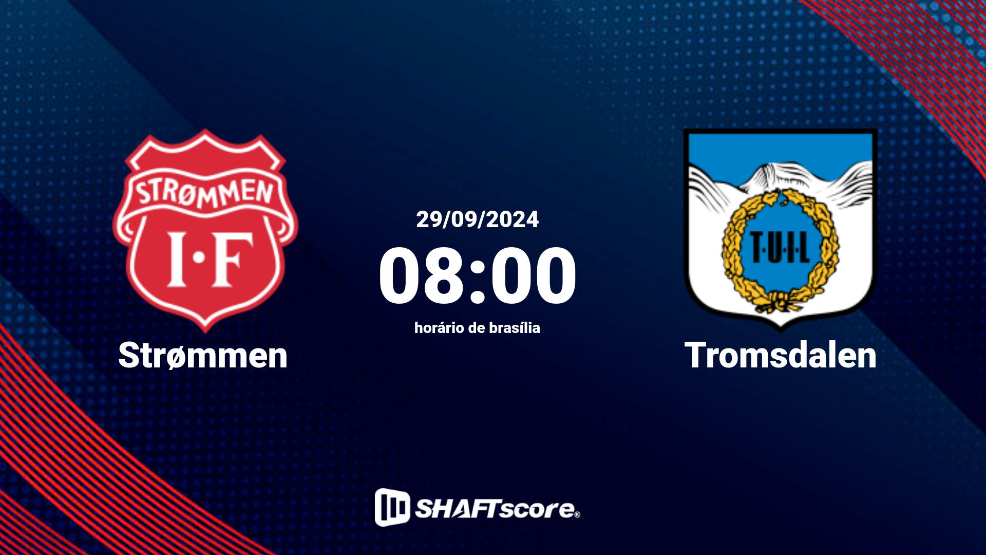 Estatísticas do jogo Strømmen vs Tromsdalen 29.09 08:00