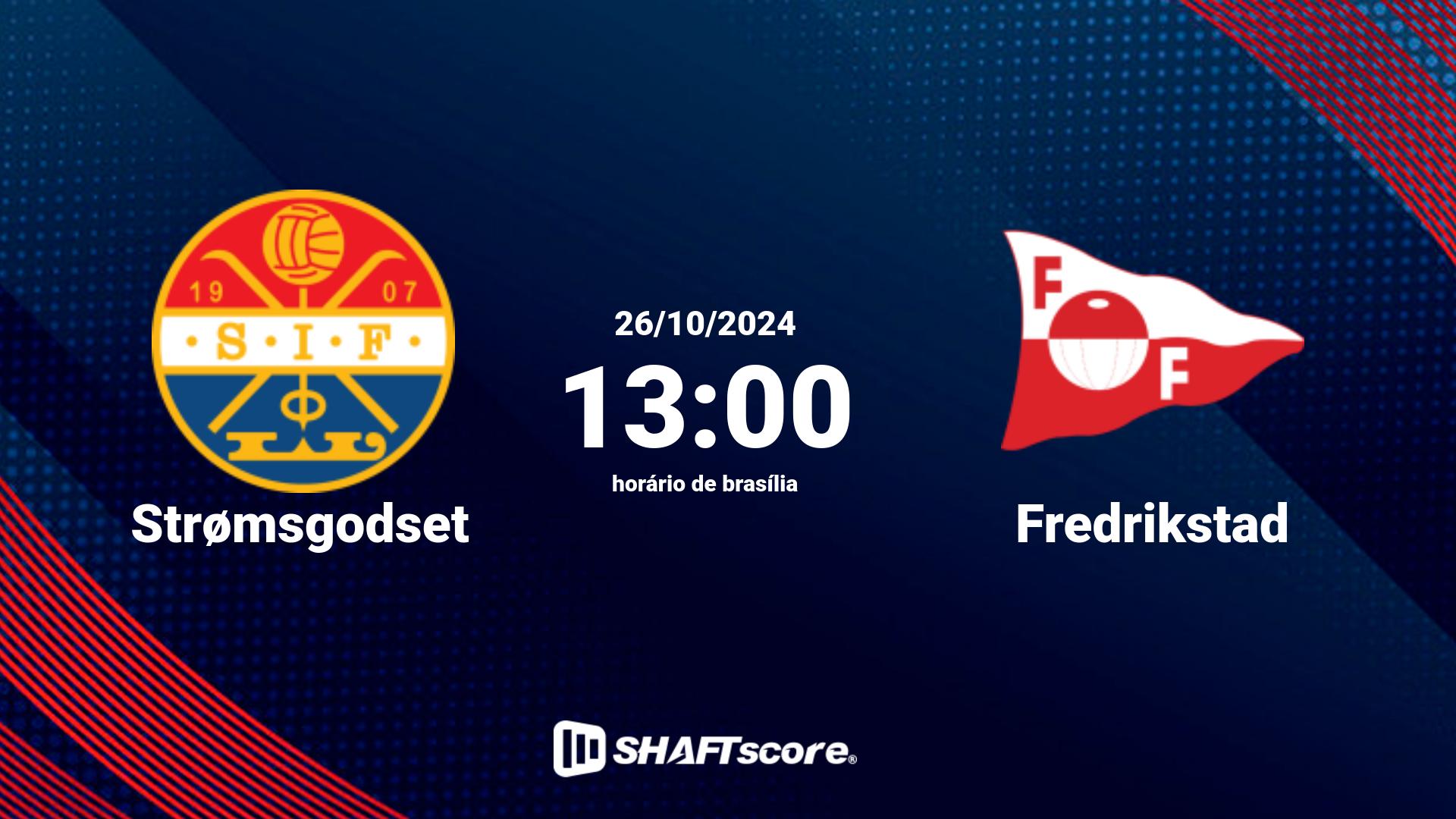 Estatísticas do jogo Strømsgodset vs Fredrikstad 26.10 13:00