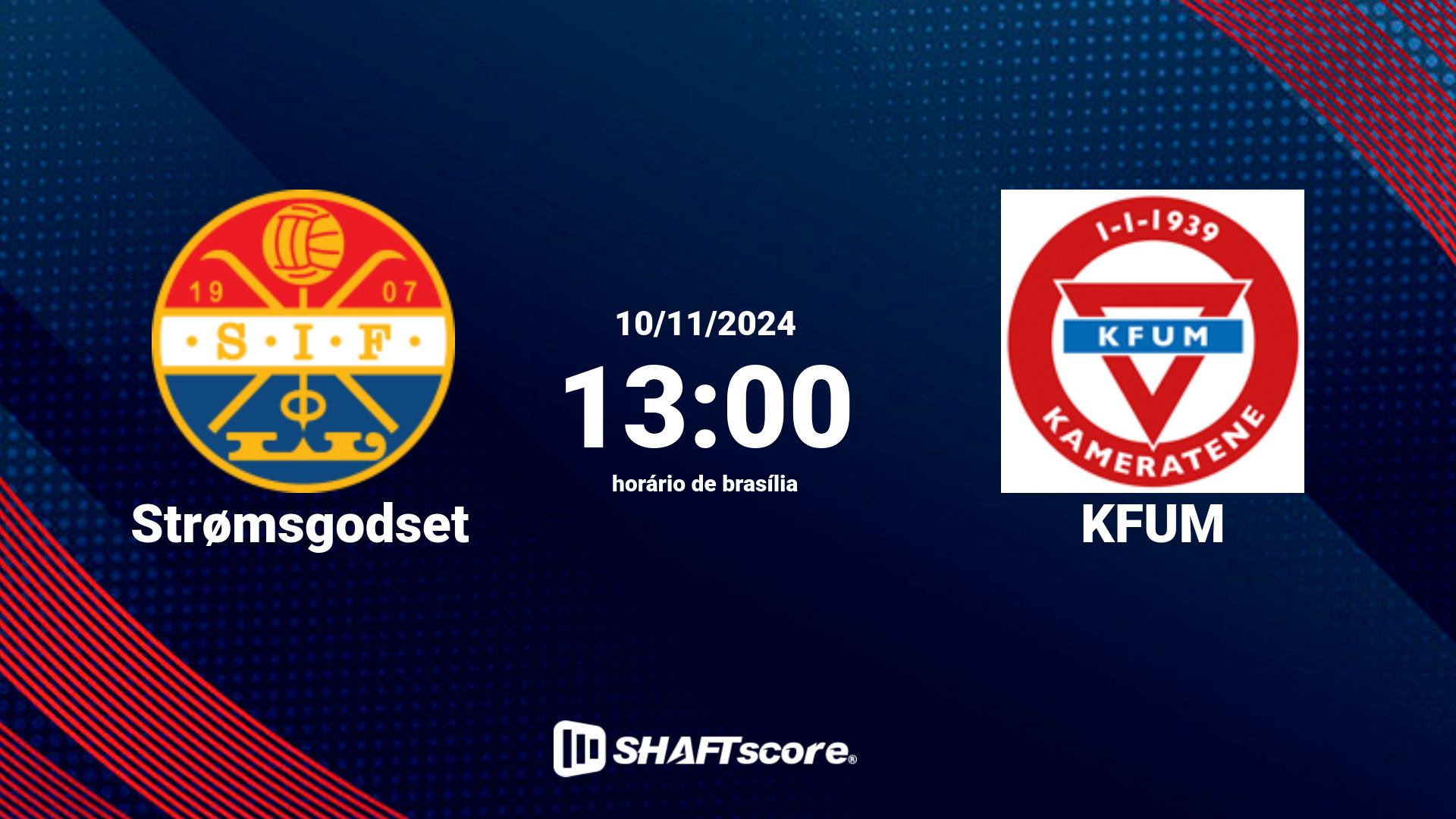 Estatísticas do jogo Strømsgodset vs KFUM 10.11 13:00